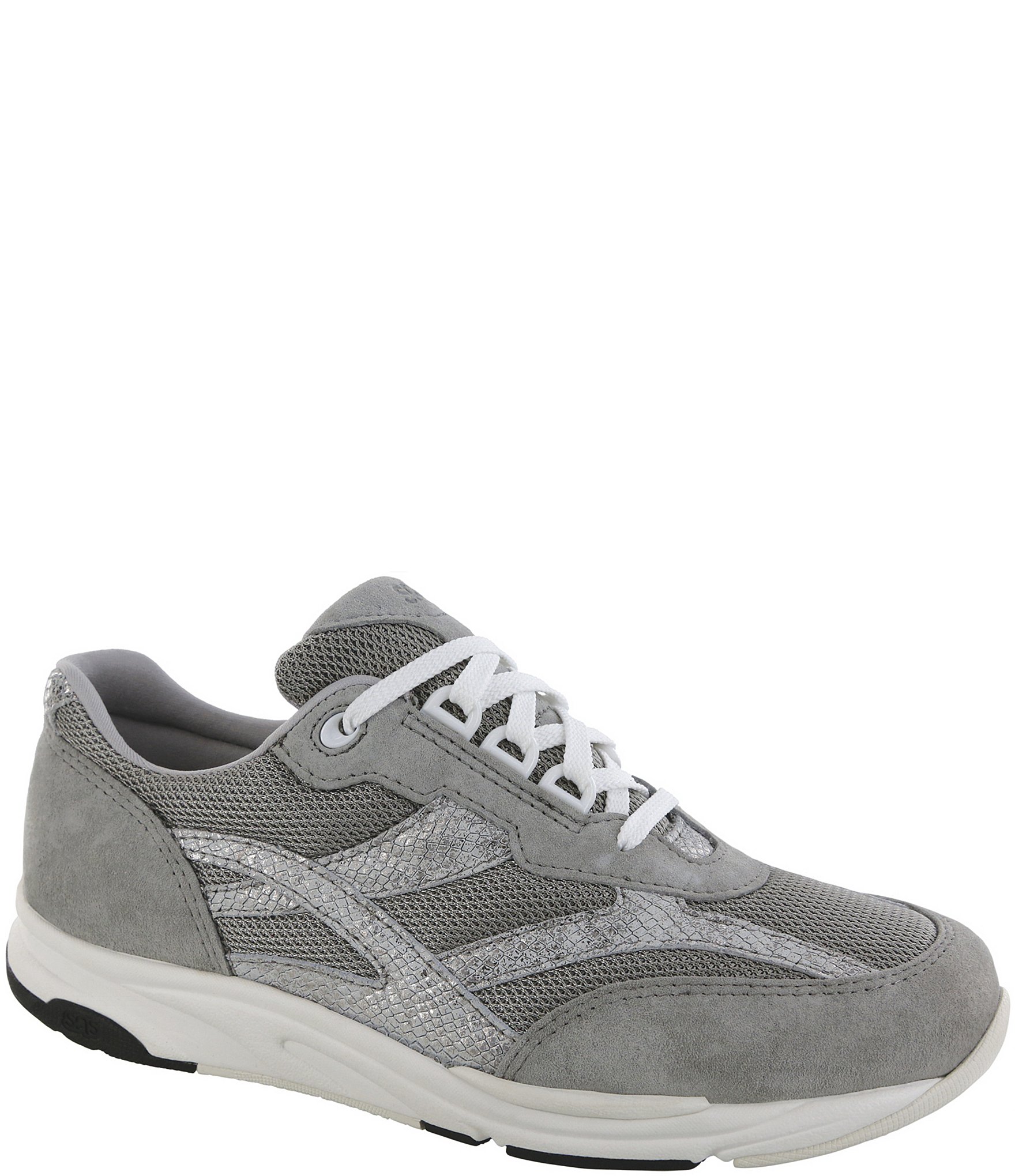 SAS Tour Leather Mesh Lizard Print Sneakers