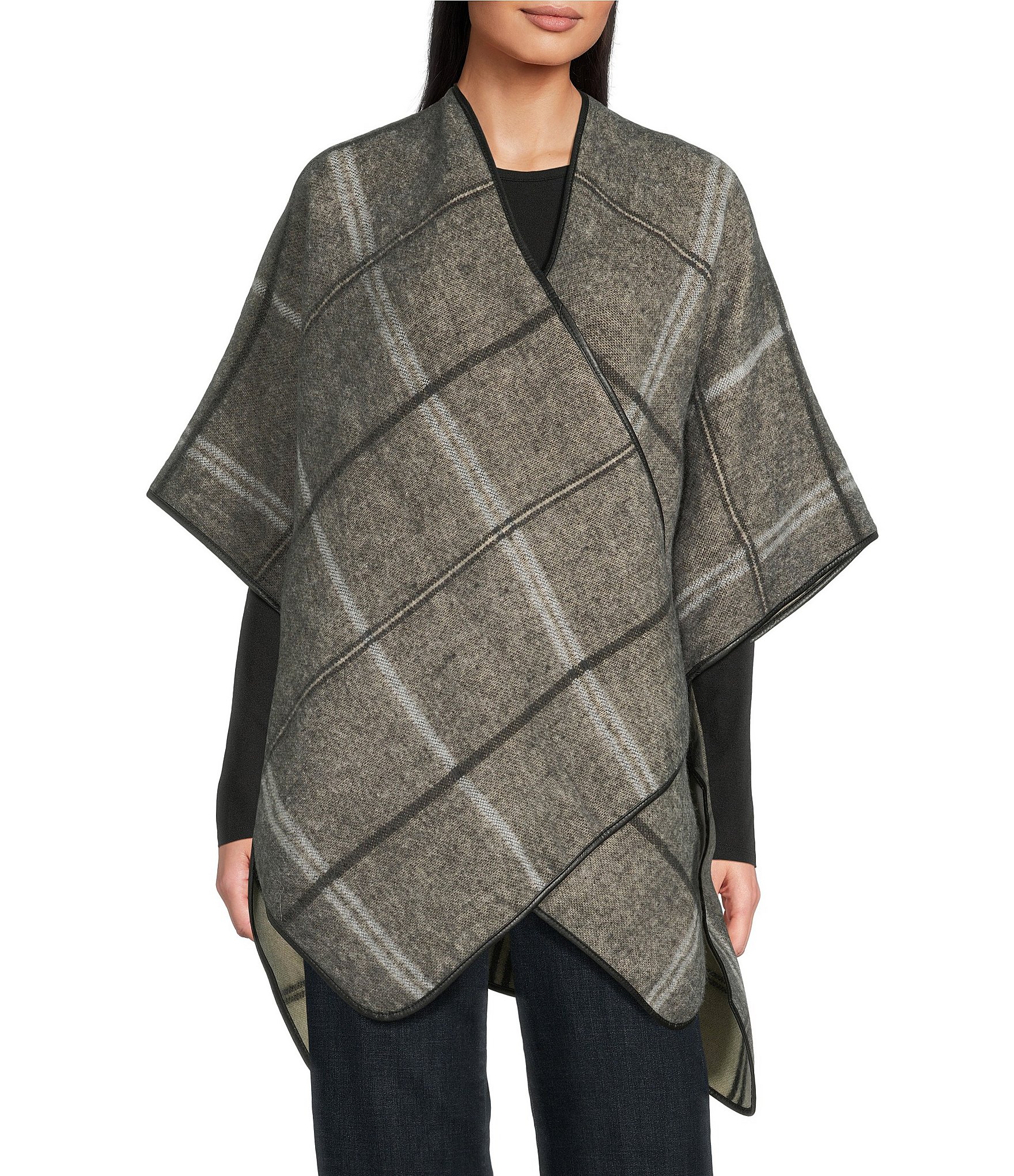 SASSO + SMYTH Block Plaid Reversible Topper