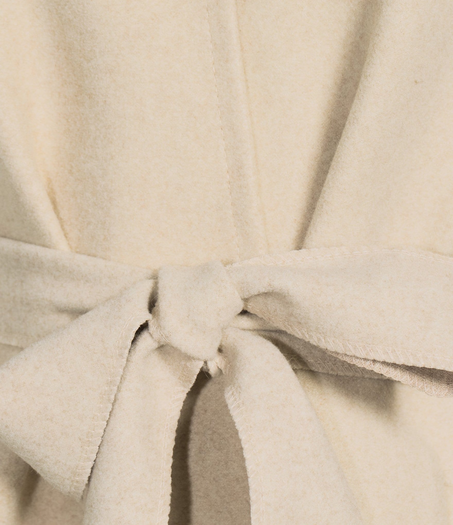 SASSO + SMYTH Faux Fur Solid Belted Topper