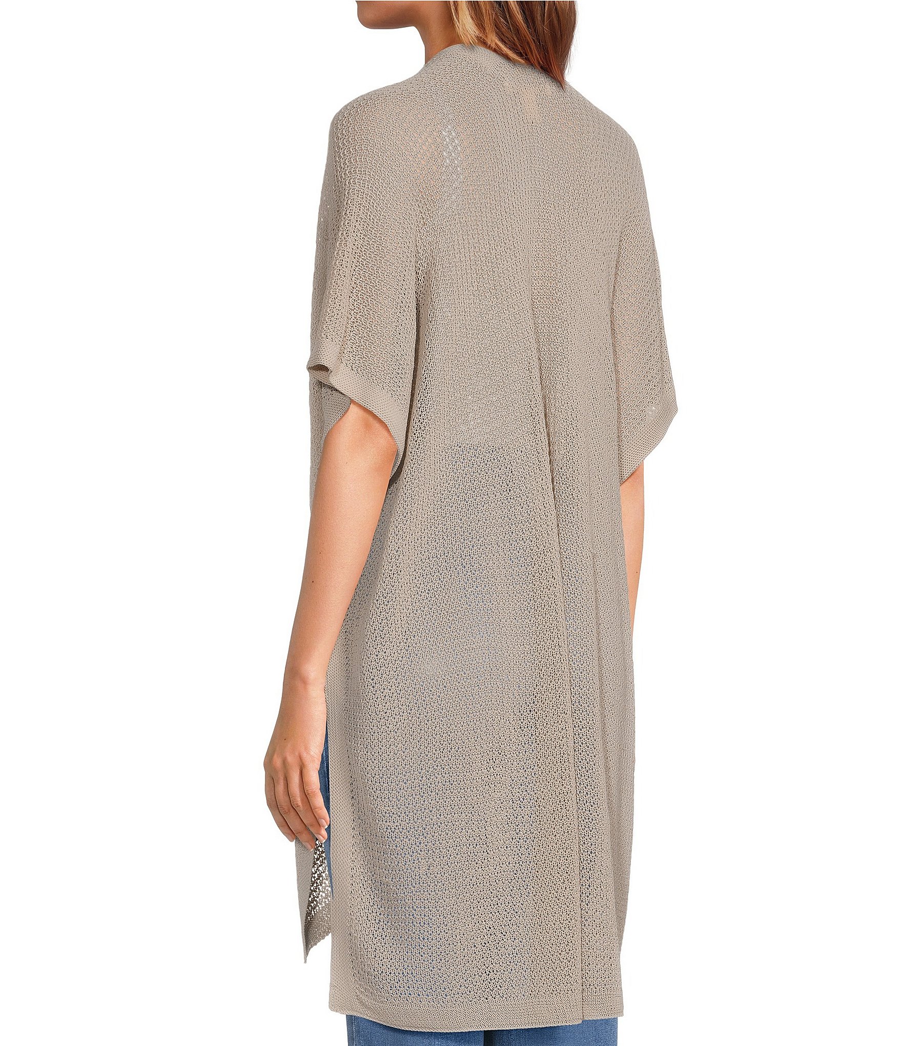 SASSO + SMYTH Open Weave Knit Kimono