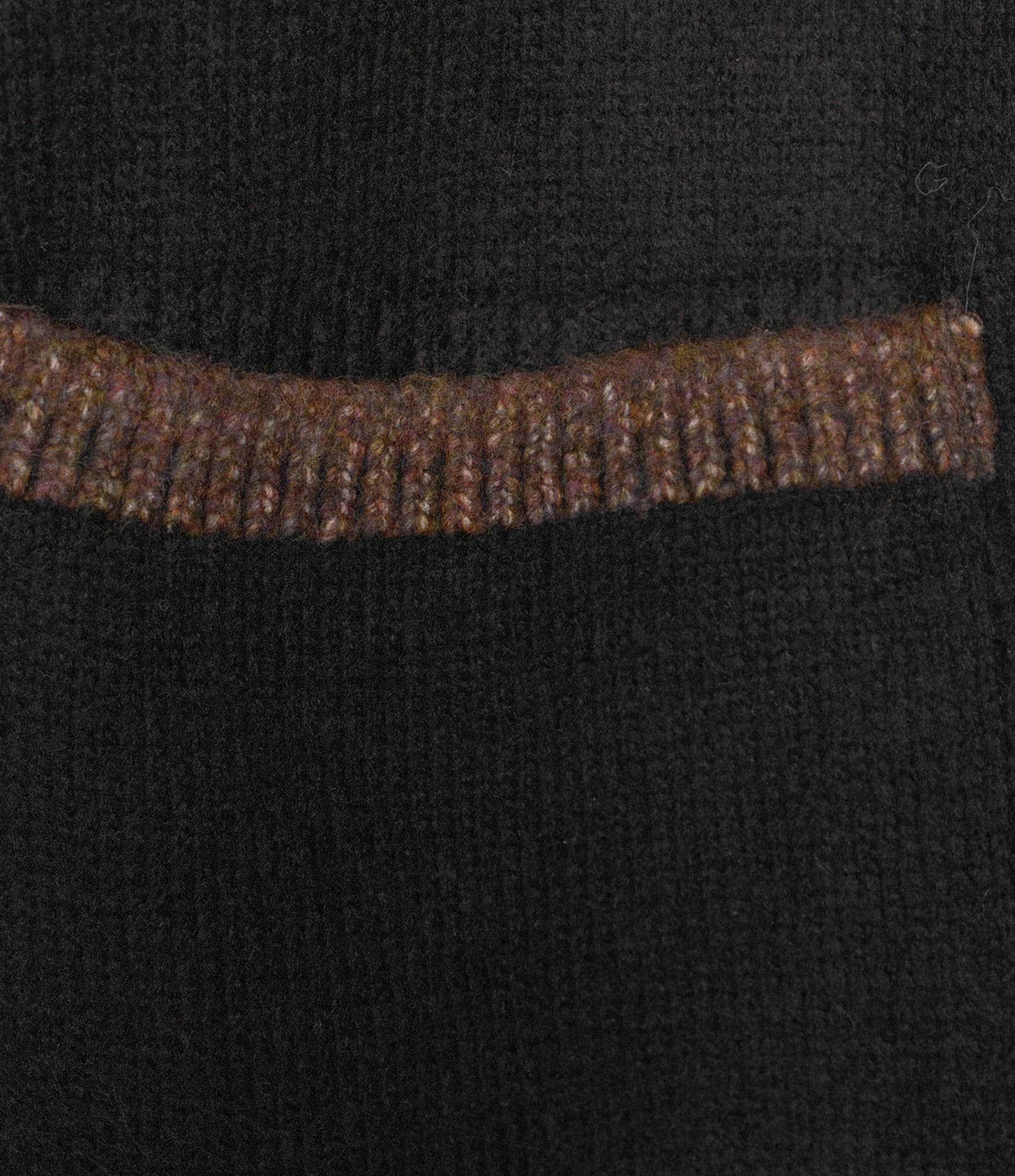 SASSO + SMYTH Solid Contrast Stitch Muffler