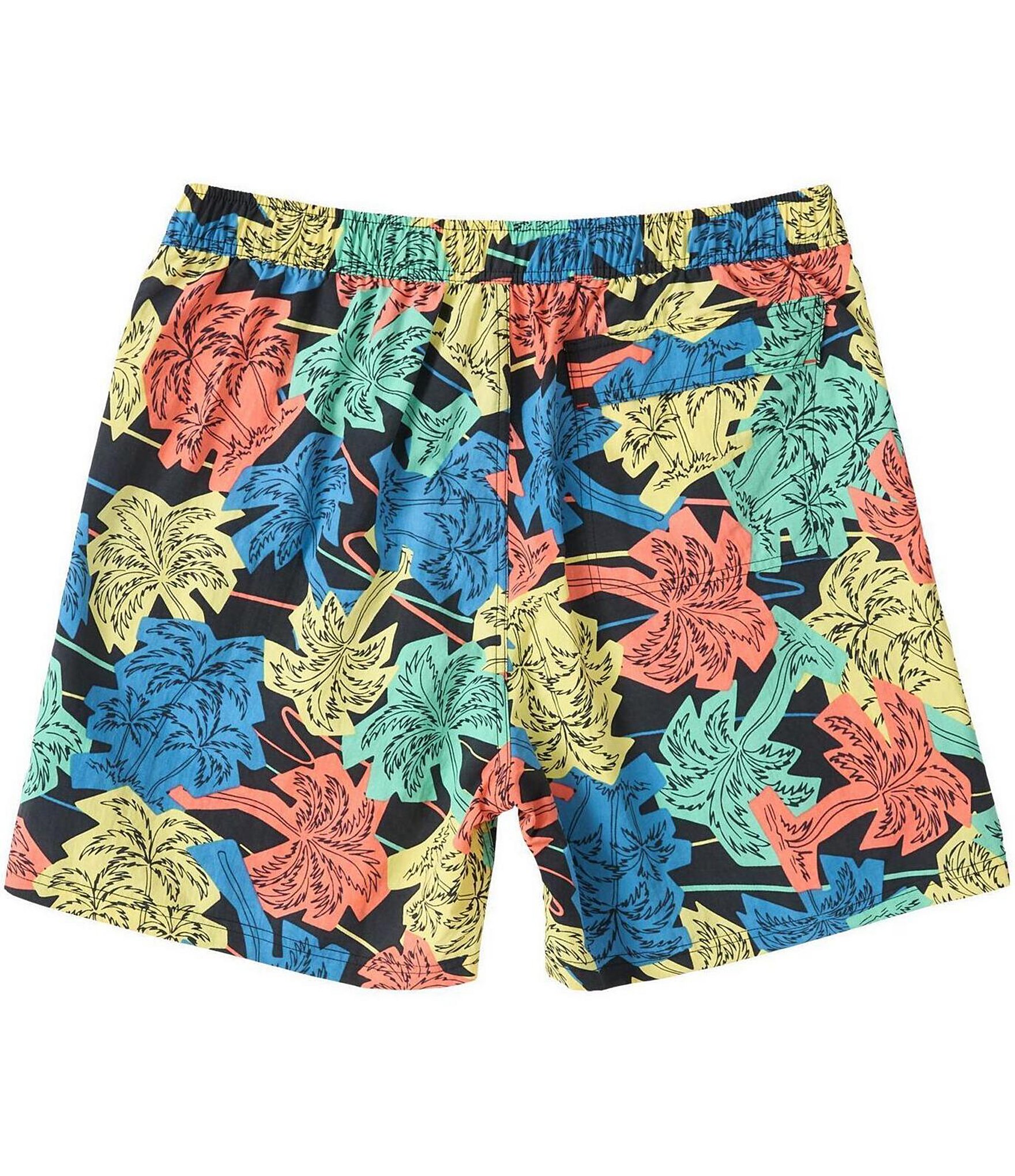 SAXX Go Coastal 2N1 Palm Tree 5#double; Inseam Volley Swim Shorts