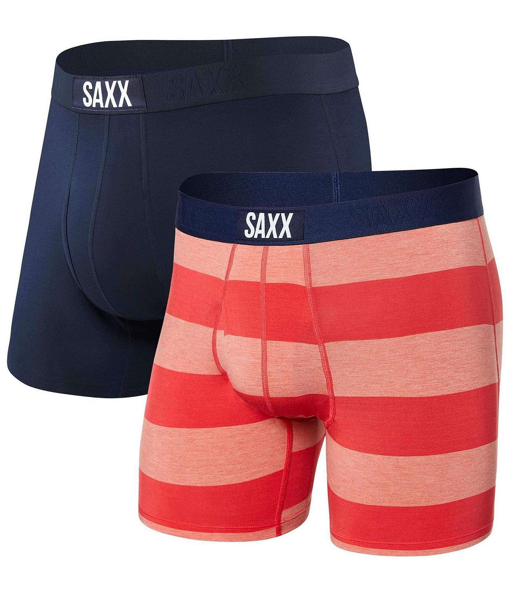 SAXX UNDERWEAR L13156 Vibe Super Soft Boxer Brief Red Men's Size XXL