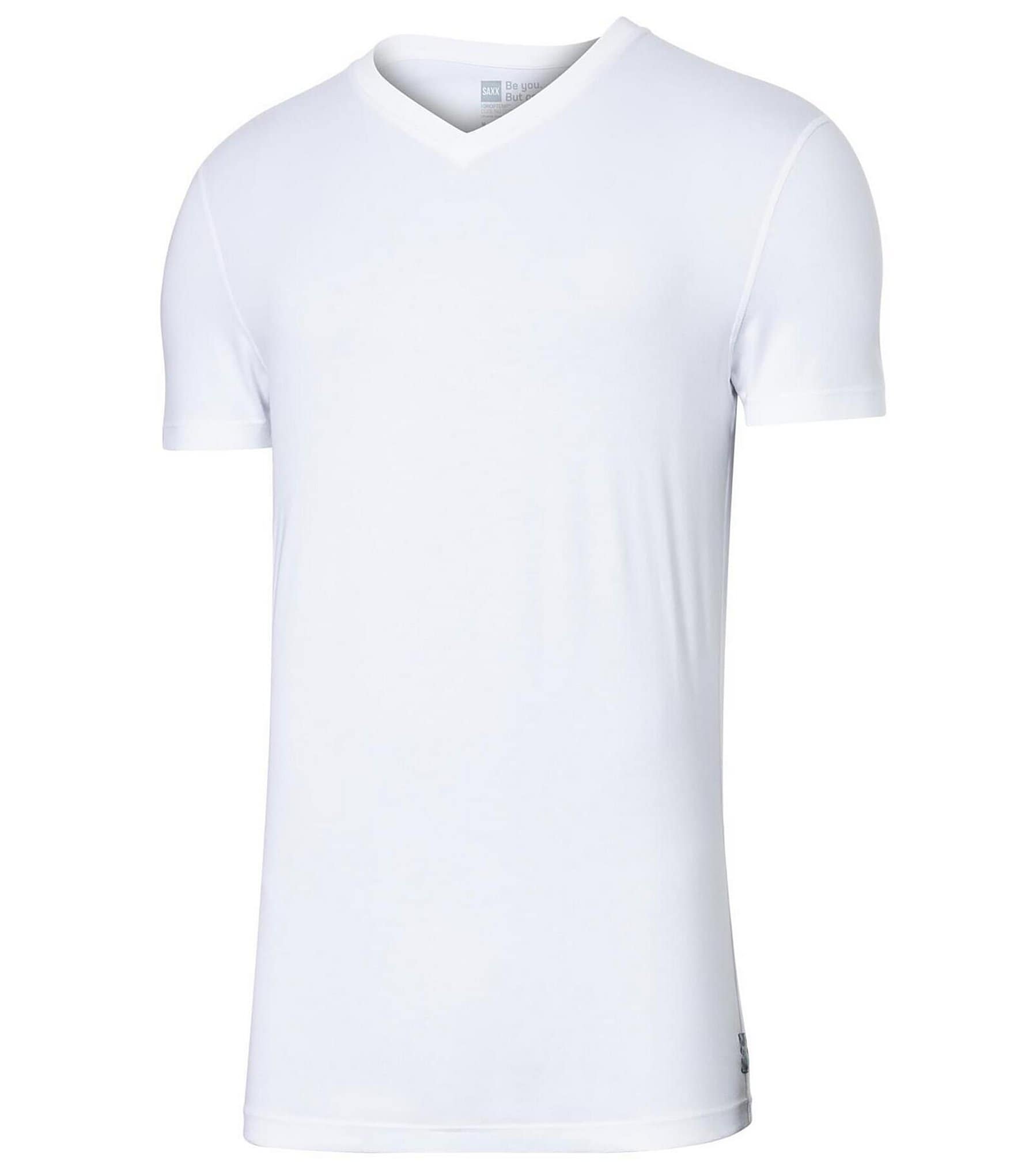 SAXX Short Sleeve DropTemp™ Cooling Technology V-Neck T-Shirt | Dillard's