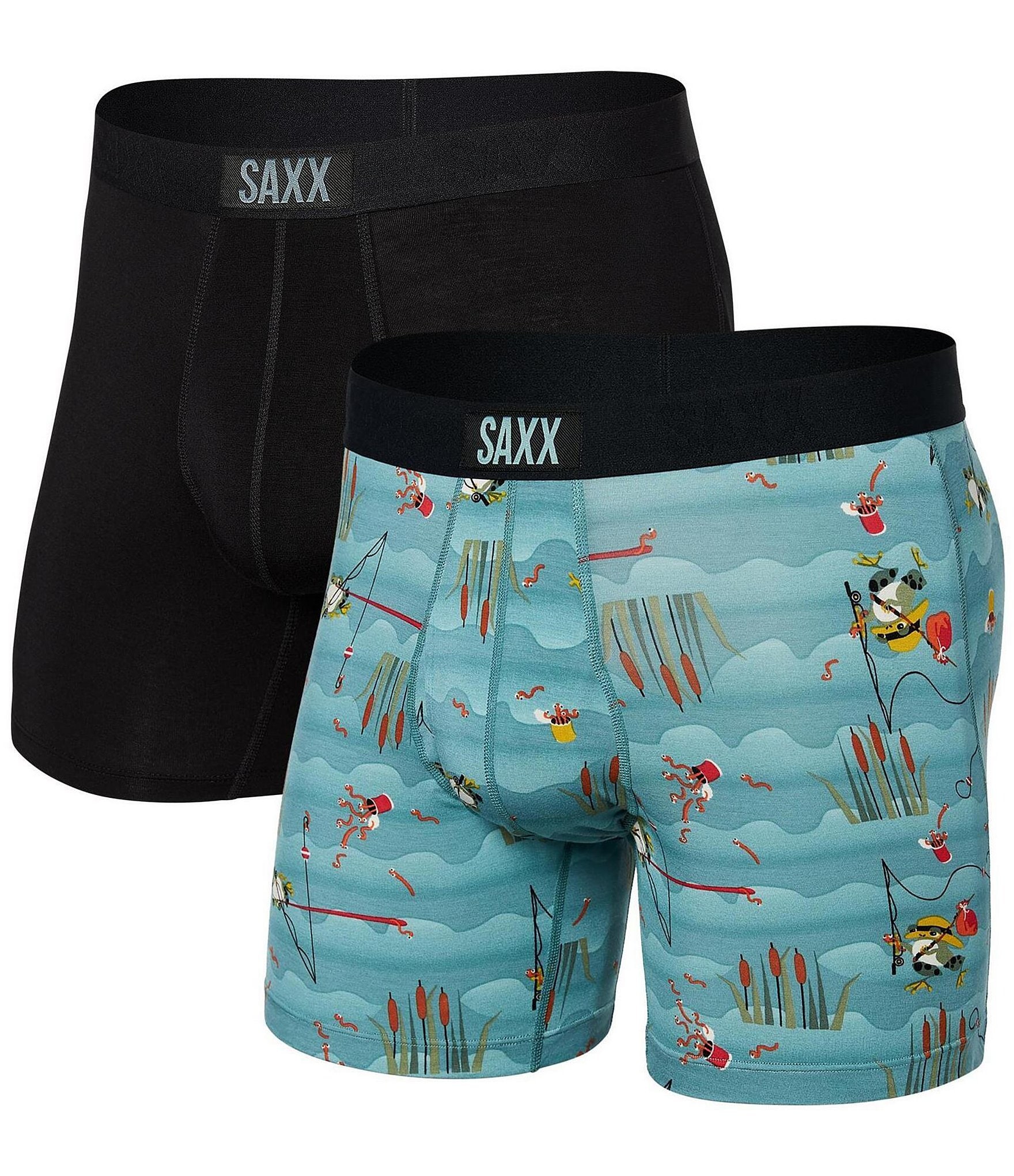 SAXX Men's Ultra 2-Pack Boxer Briefs - Red Ombre & Navy $ 60.95