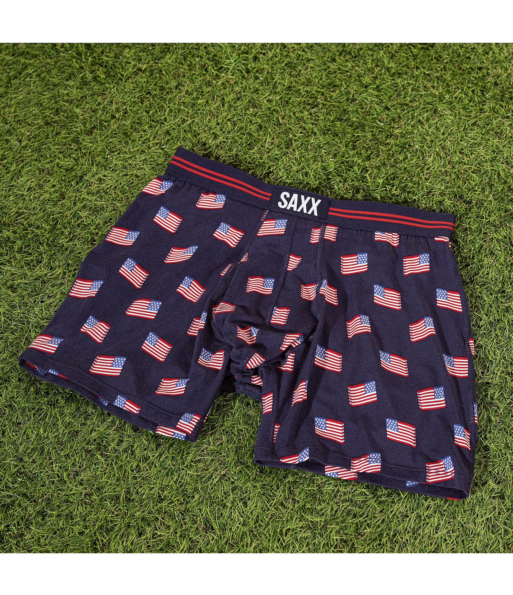 SAXX Ultra Super Soft Americana 5#double; Inseam Boxer Briefs