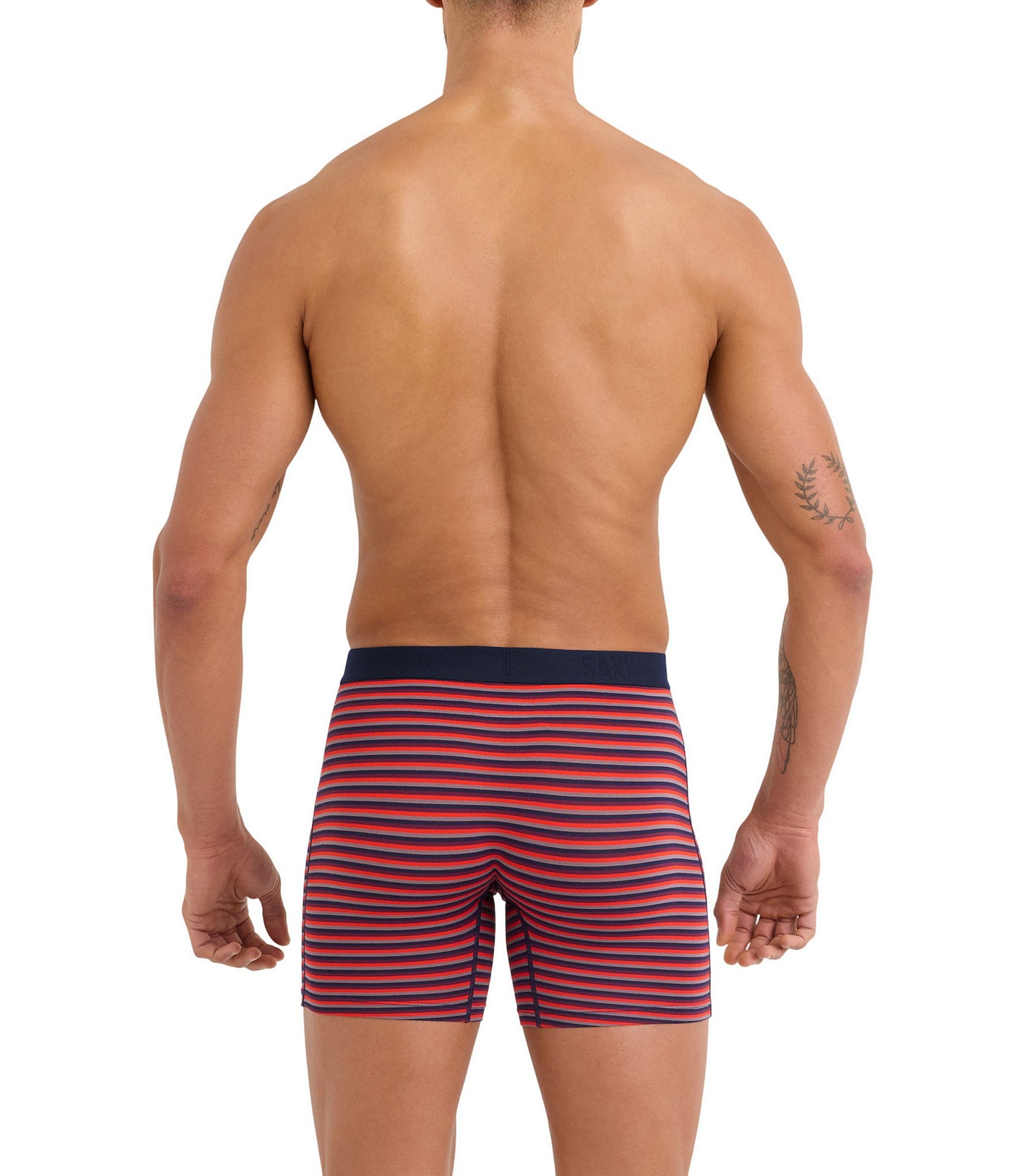 SAXX Vibe Micro-Stripe-Printed Xtra Soft Comfort 6#double; Inseam Boxer Briefs