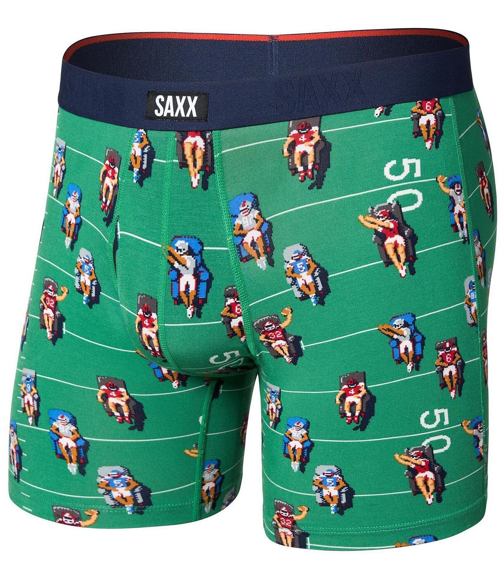 SAXX Vibe Printed Xtra Soft Comfort 6#double; Inseam Boxer Briefs
