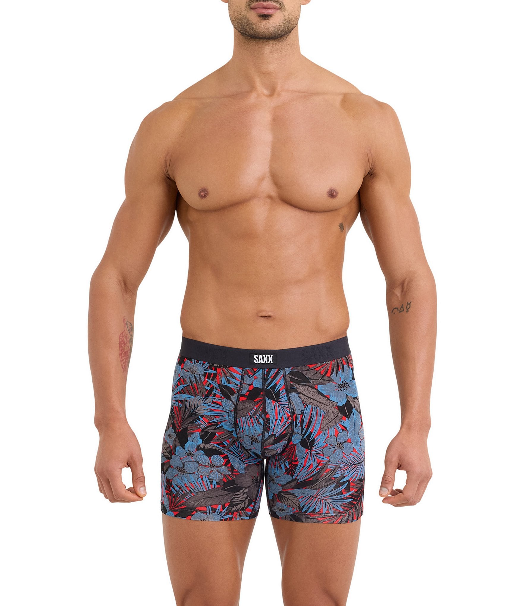 SAXX Vibe Printed Xtra Soft Comfort 6#double; Inseam Boxer Briefs
