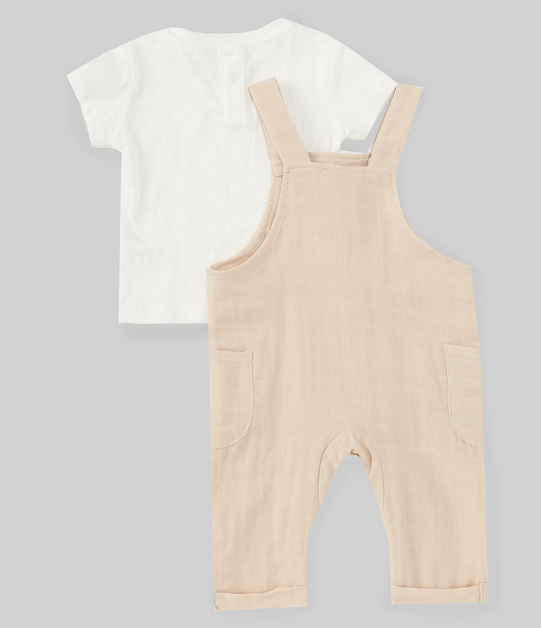 Scene&Heard Baby Boys 3-24 Months Round Neck Two-Piece Linen Jumper