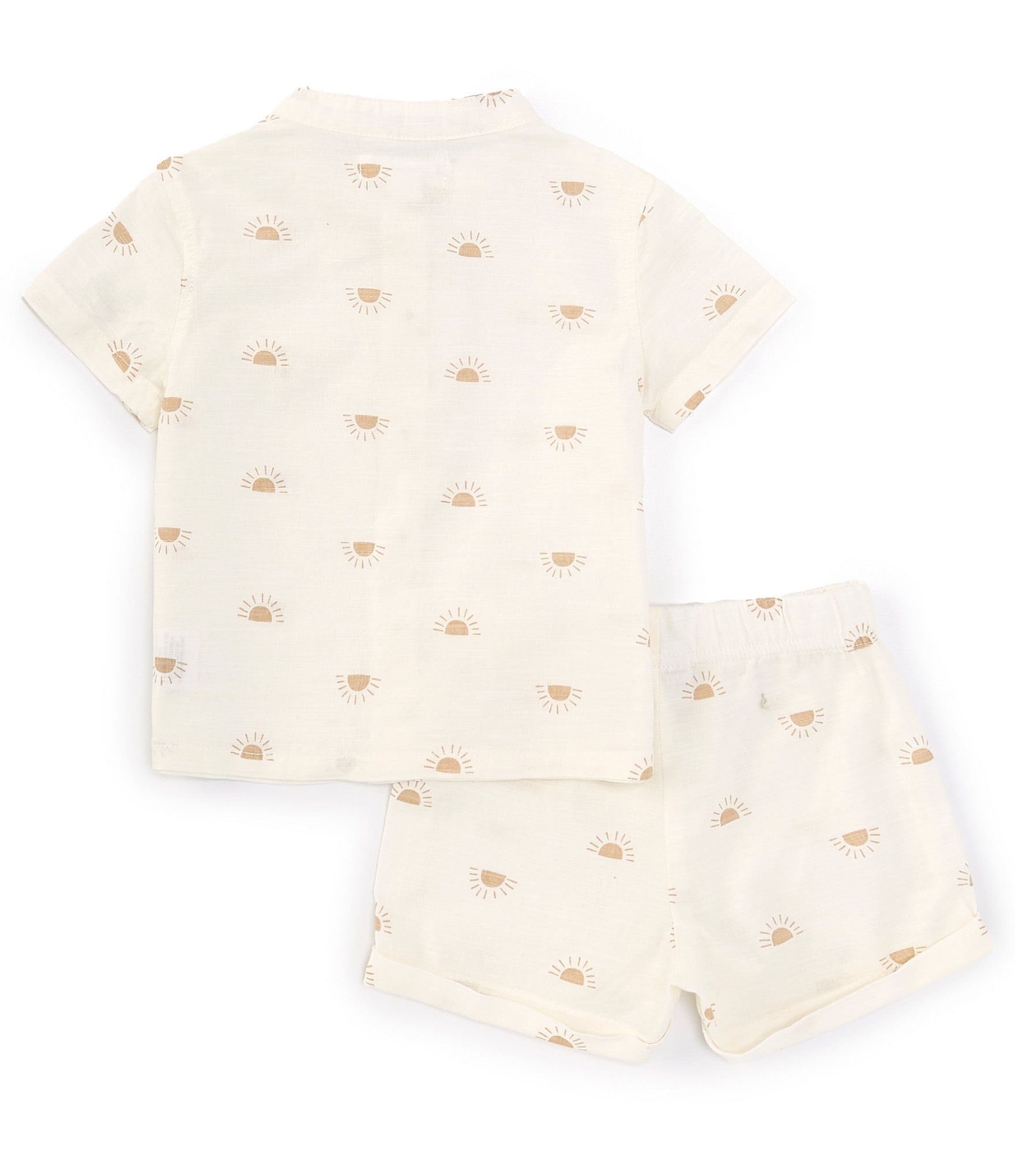 Scene&Heard Baby Boys 3-24 Months Woven Button Down Linen Shirt & Shorts Set