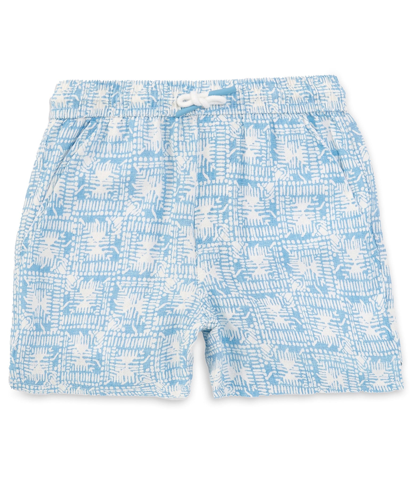 Scene&Heard Big Boys 8-10 Stamp Print Pull-On Shorts