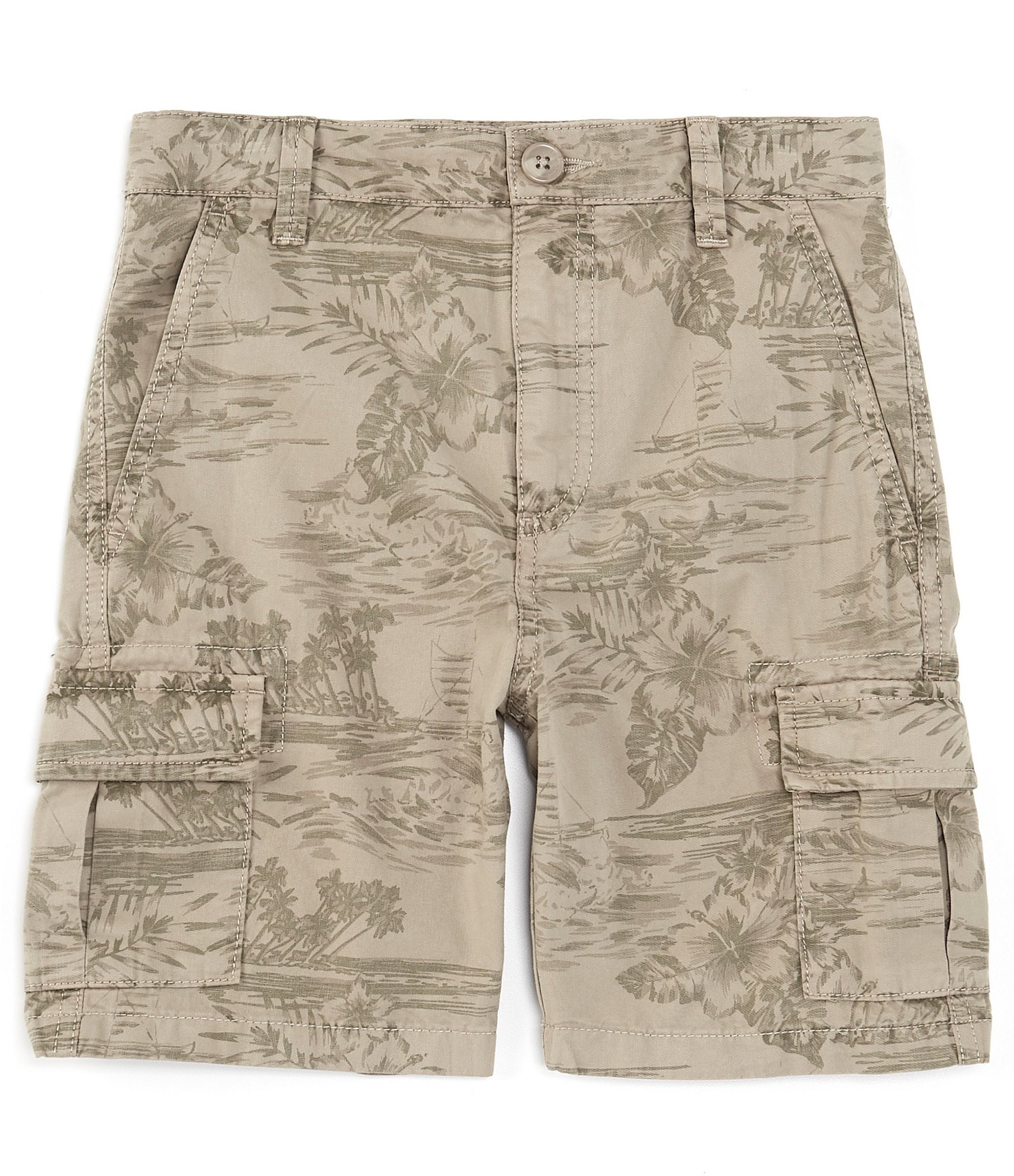 Scene&Heard Big Boys 8-20 Leaf Pattern Cargo Shorts