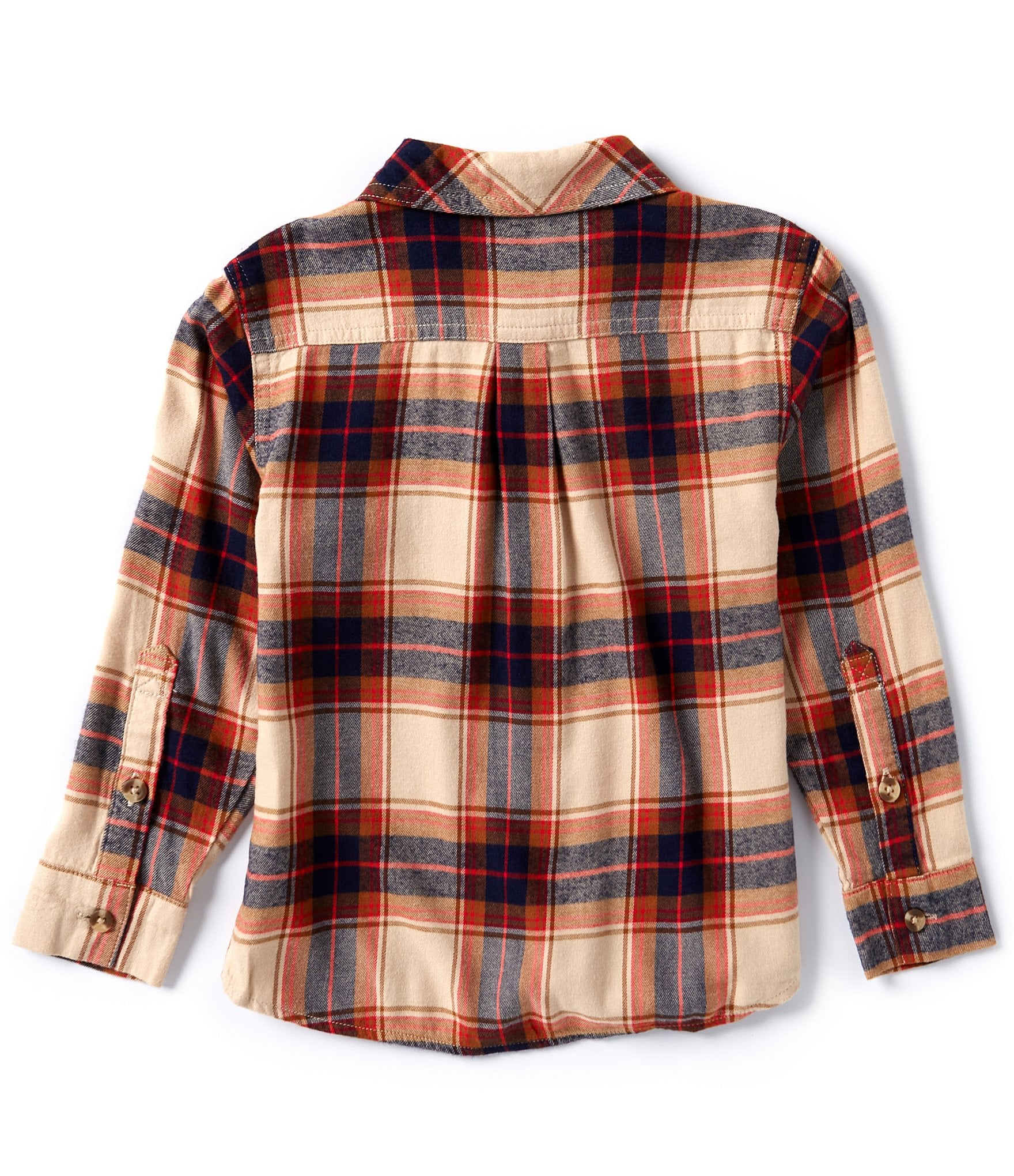 Scene&Heard Big Boys 8-20 Long Sleeve Plaid Button-Down Shirt