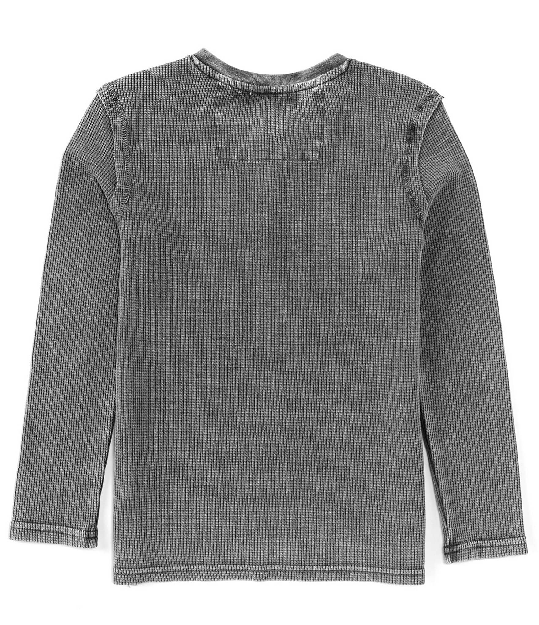 Scene&Heard Big Boys 8-20 Long Sleeve Thermal Henley T-Shirt