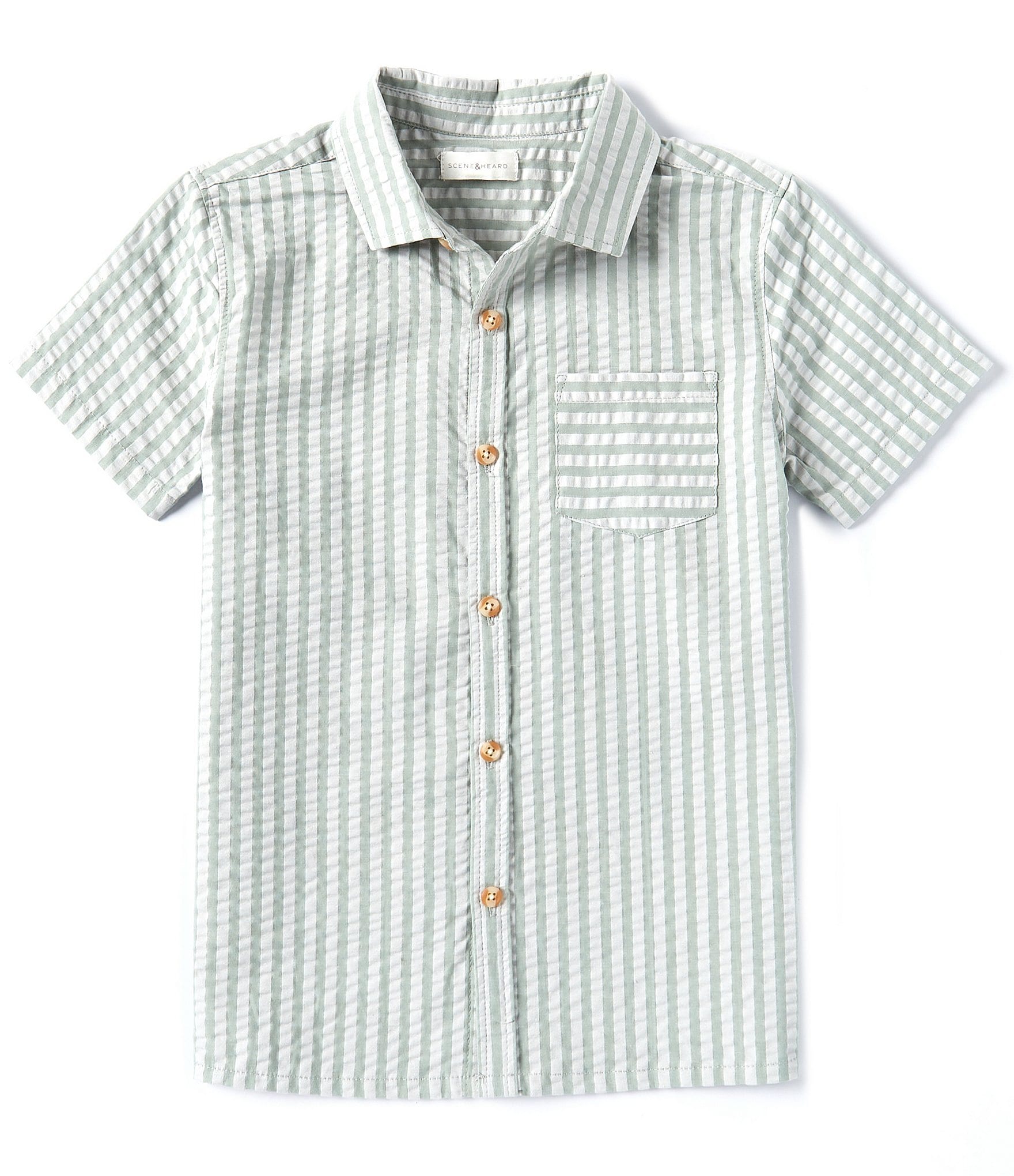 Striped Seersucker Button Down Shirt – Eight-X