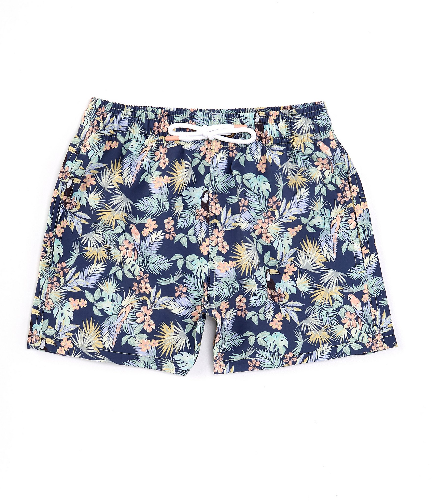 Scene&Heard Little Boys 2T-7 Floral Print Swim Trunks | Dillard's