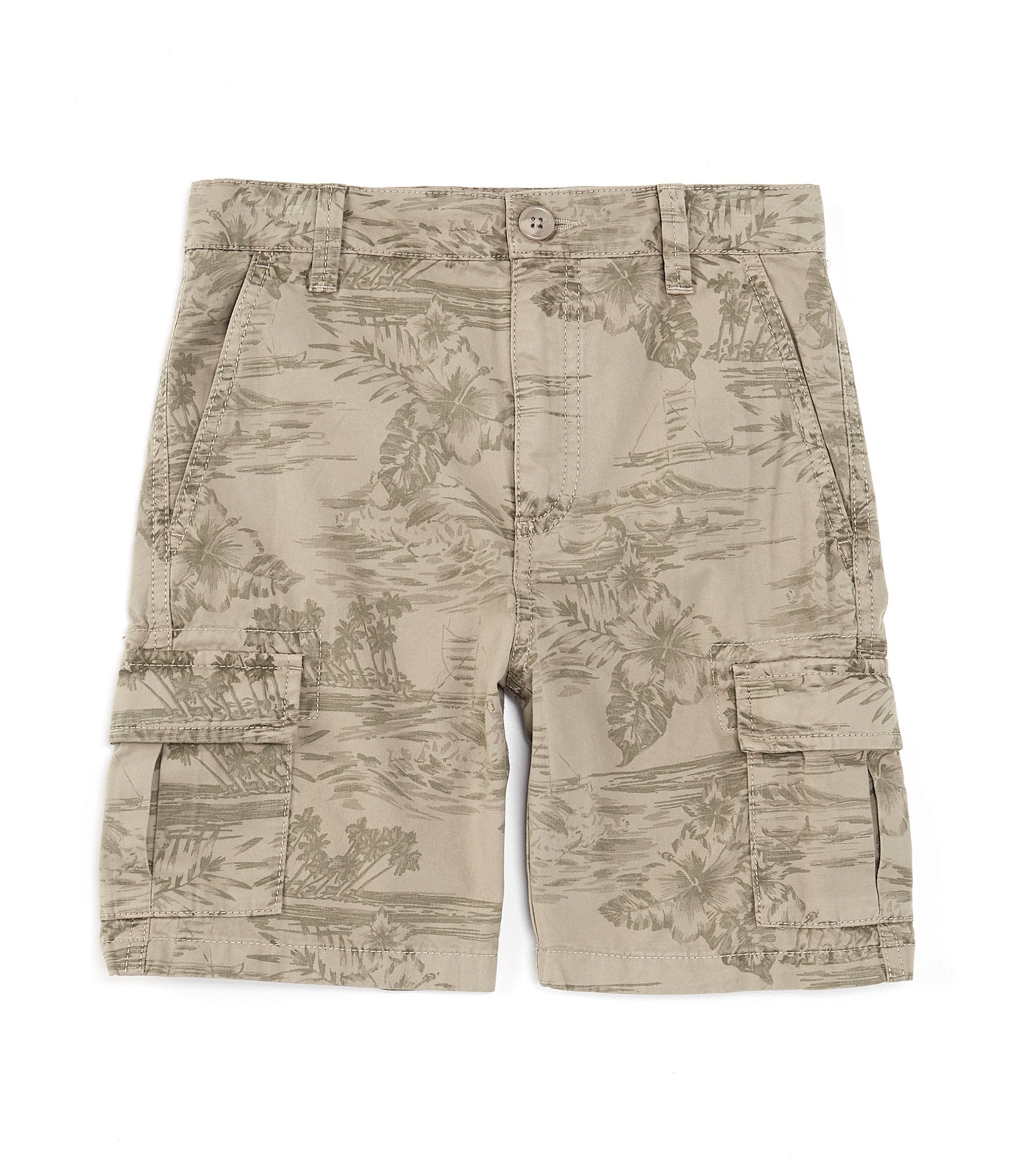 Scene&Heard Little Boys 2T-7 Leaf Pattern Cargo Shorts