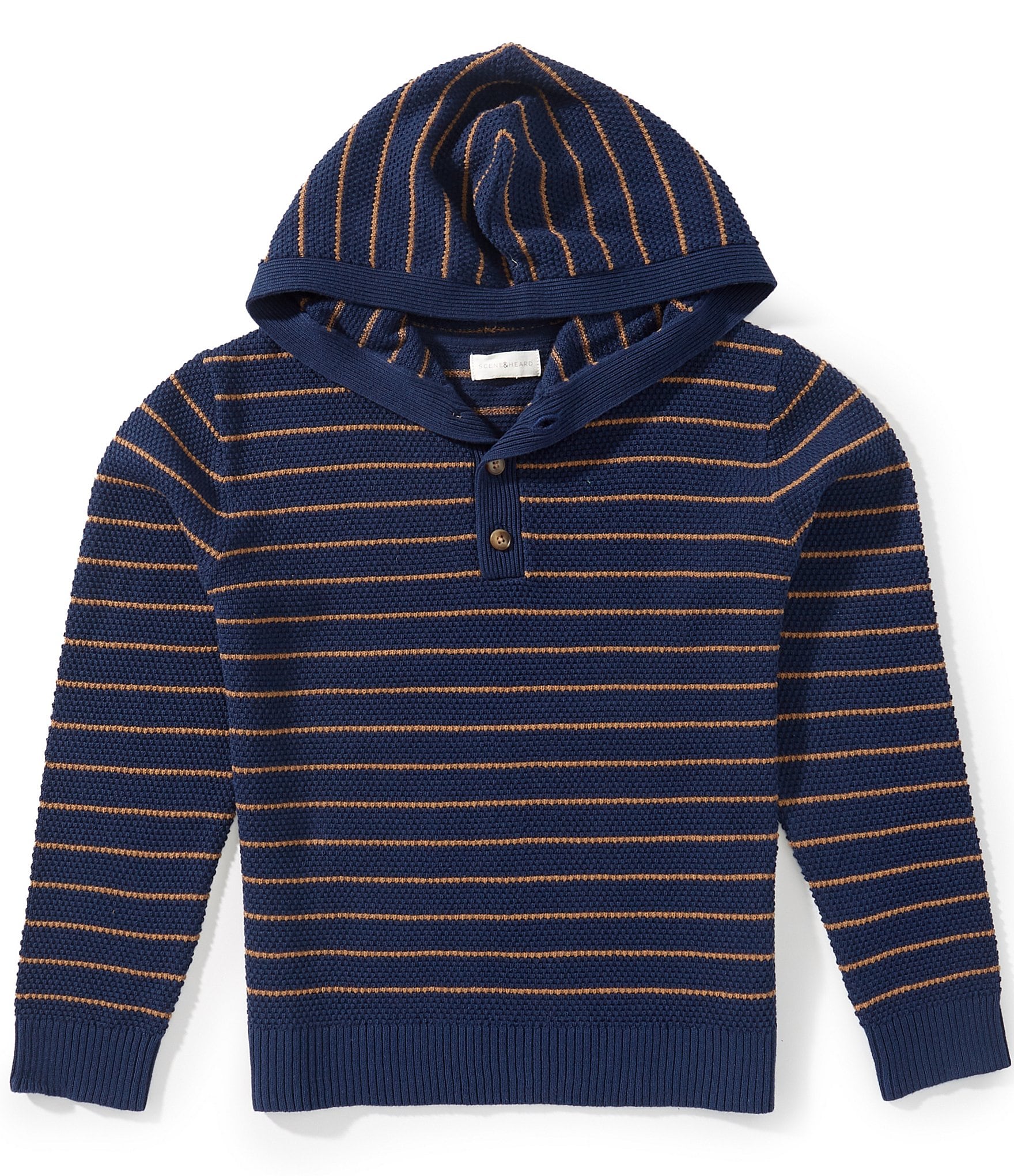 Scene&Heard Little Boys Stripe Sweater Hoodie