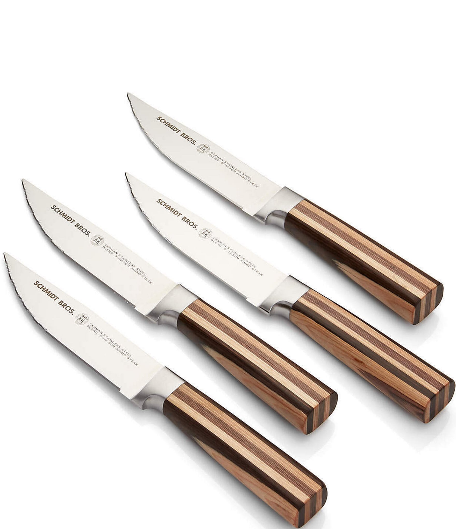 Schmidt Brothers Cutlery Farmhouse Blend 4-Piece Jumbo Steak Knife Set