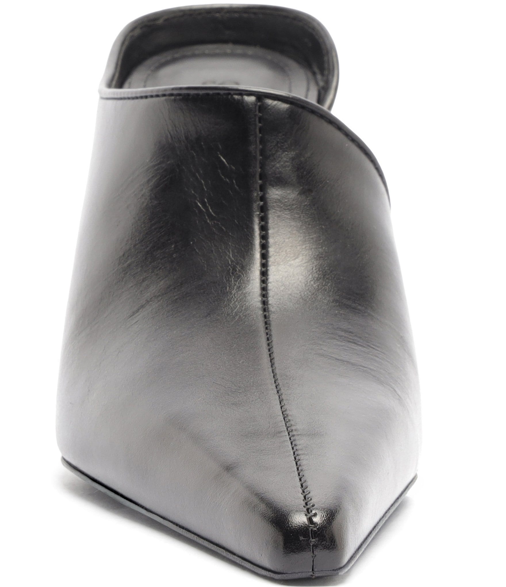 Schutz Abby Leather Pointed Toe Dress Mules