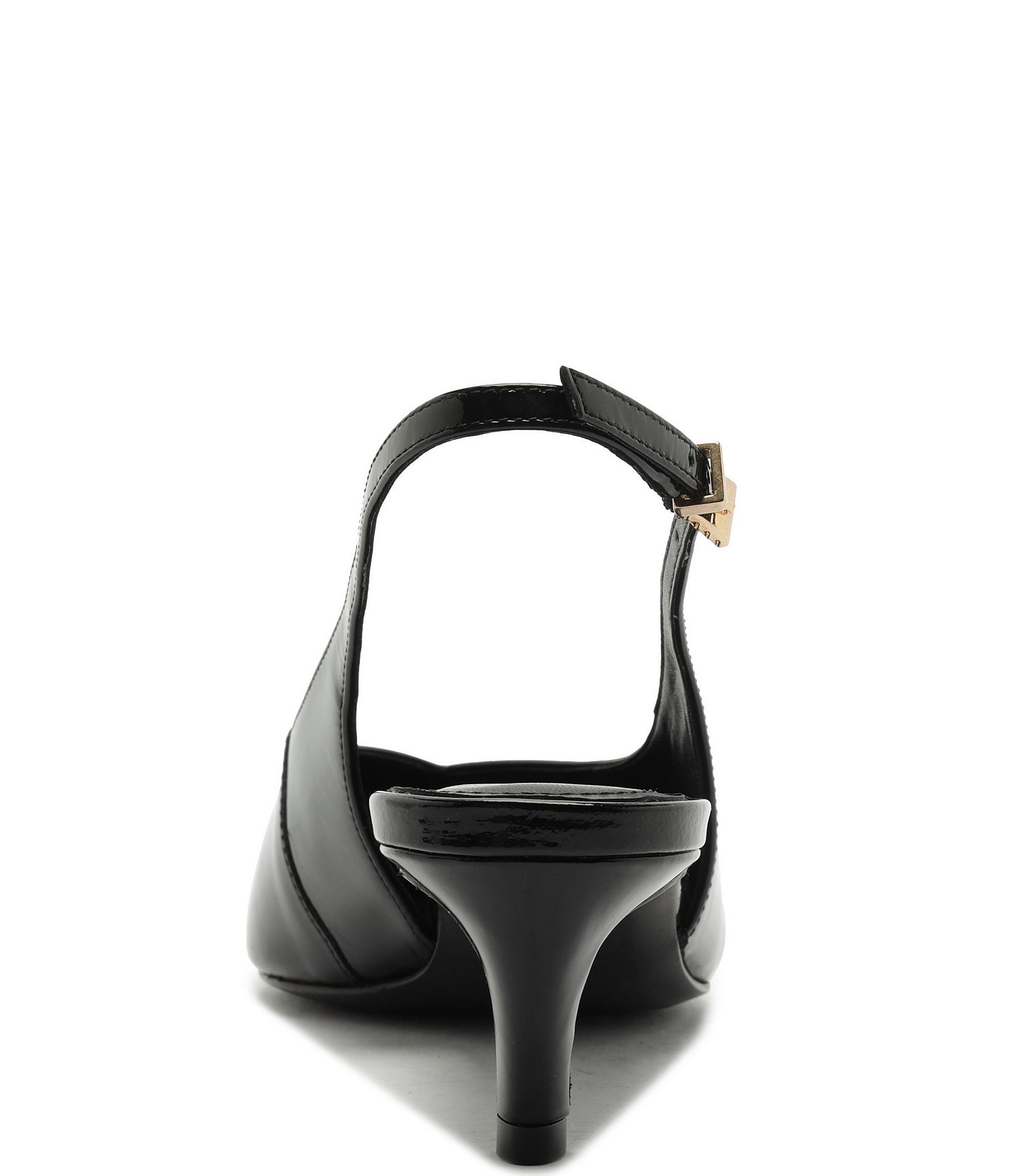 Schutz Alicia Patent Leather Slingback Pointed Toe Pumps