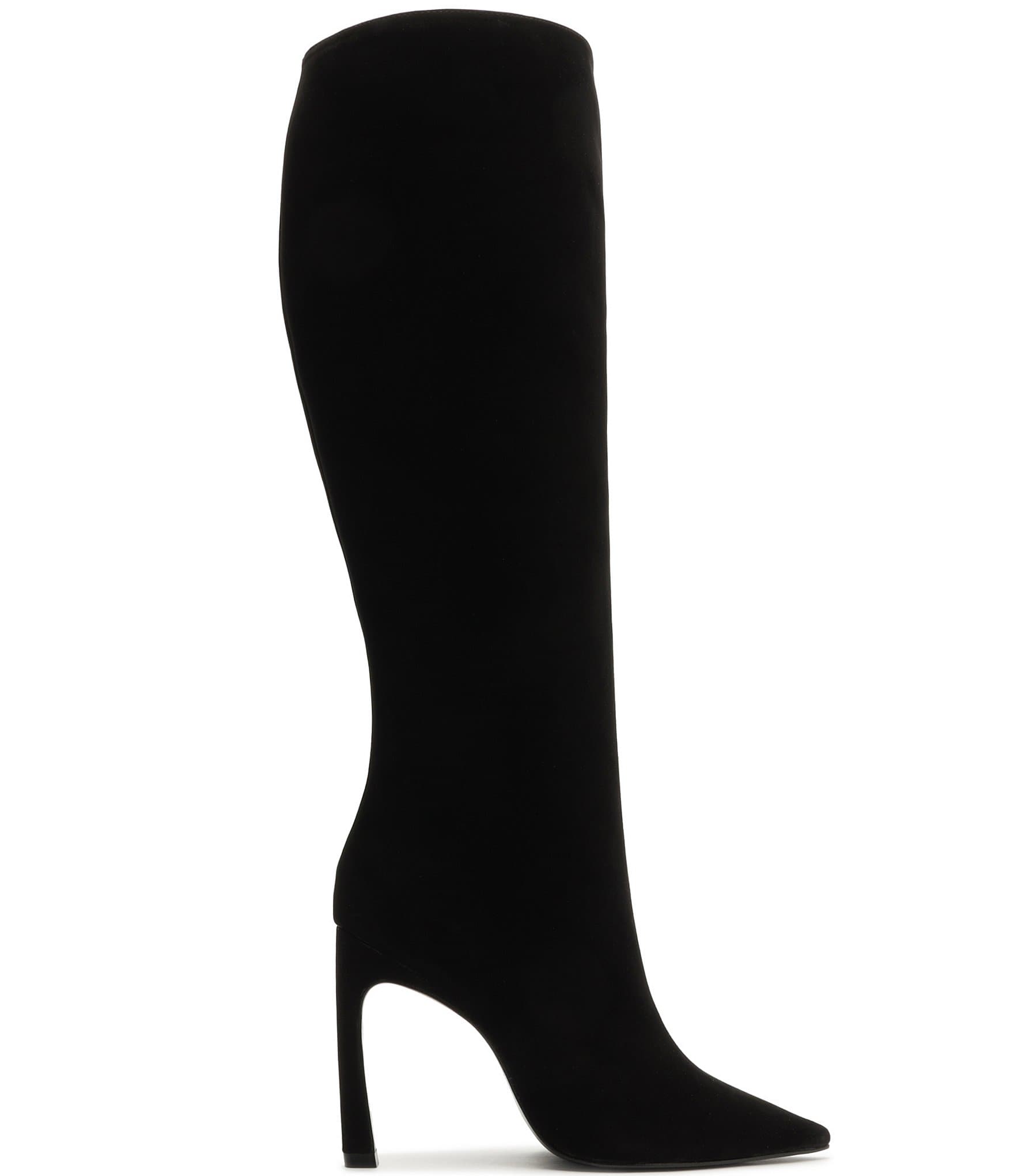 Schutz Cate Curve Tall Nubuck Boots