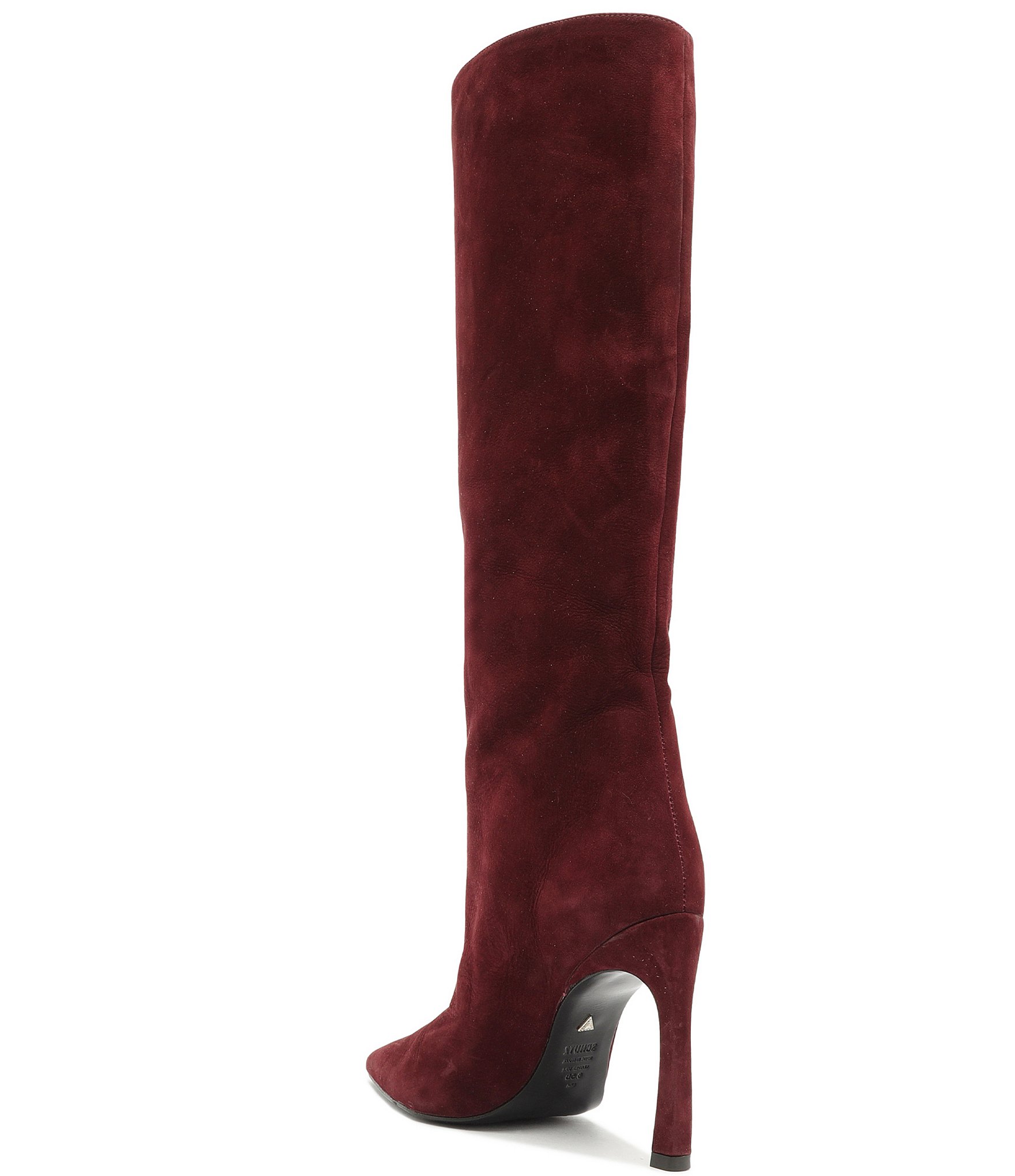 Schutz Cate Curve Tall Nubuck Boots