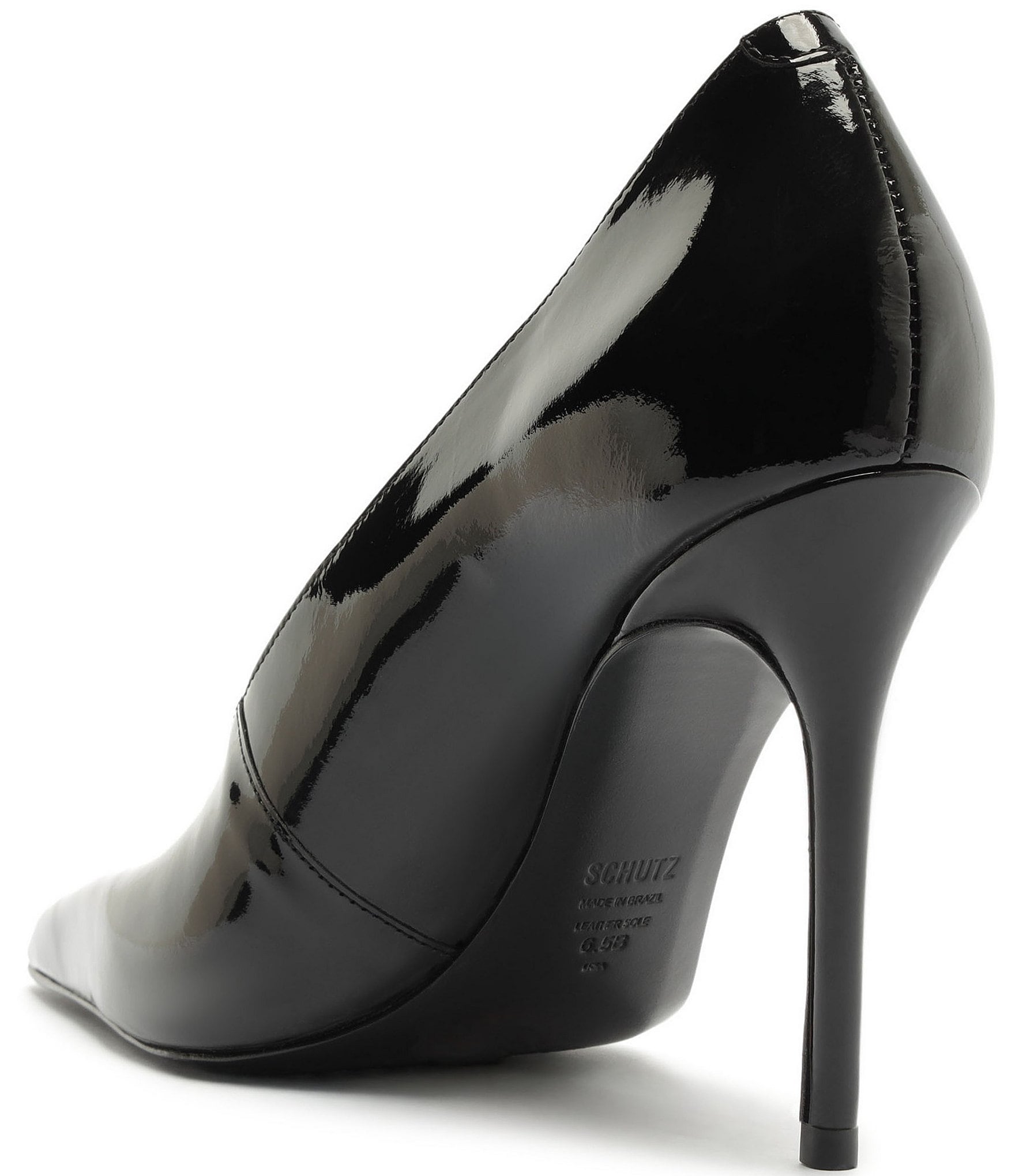 Schutz Claudia Patent Leather Pointed Toe Pumps