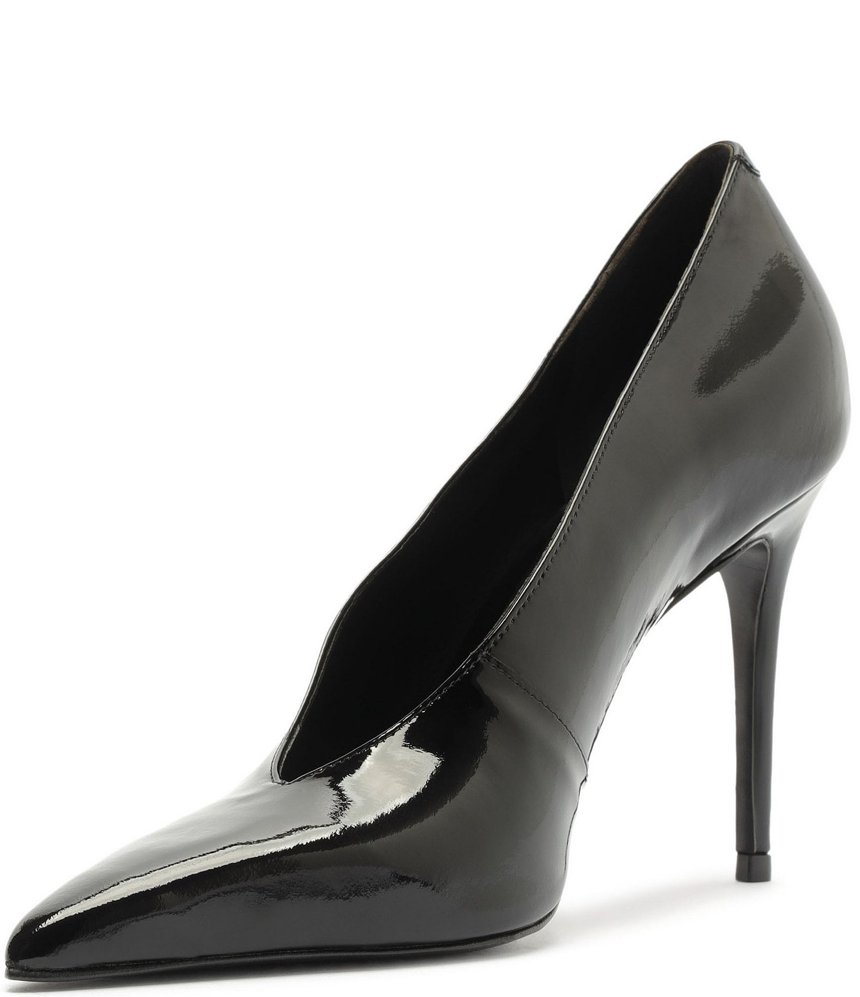 Schutz Claudia Patent Leather Pointed Toe Pumps