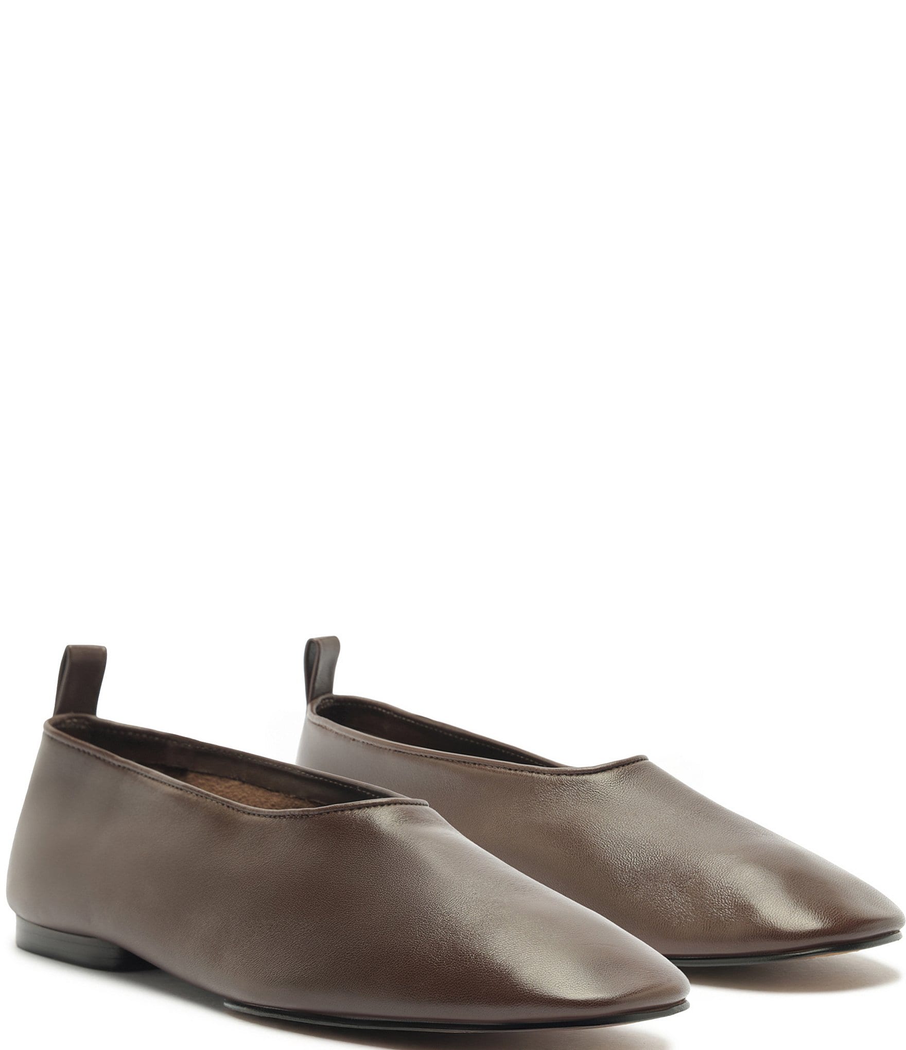 Schutz Hadley High Vamp Leather Ballet Flats