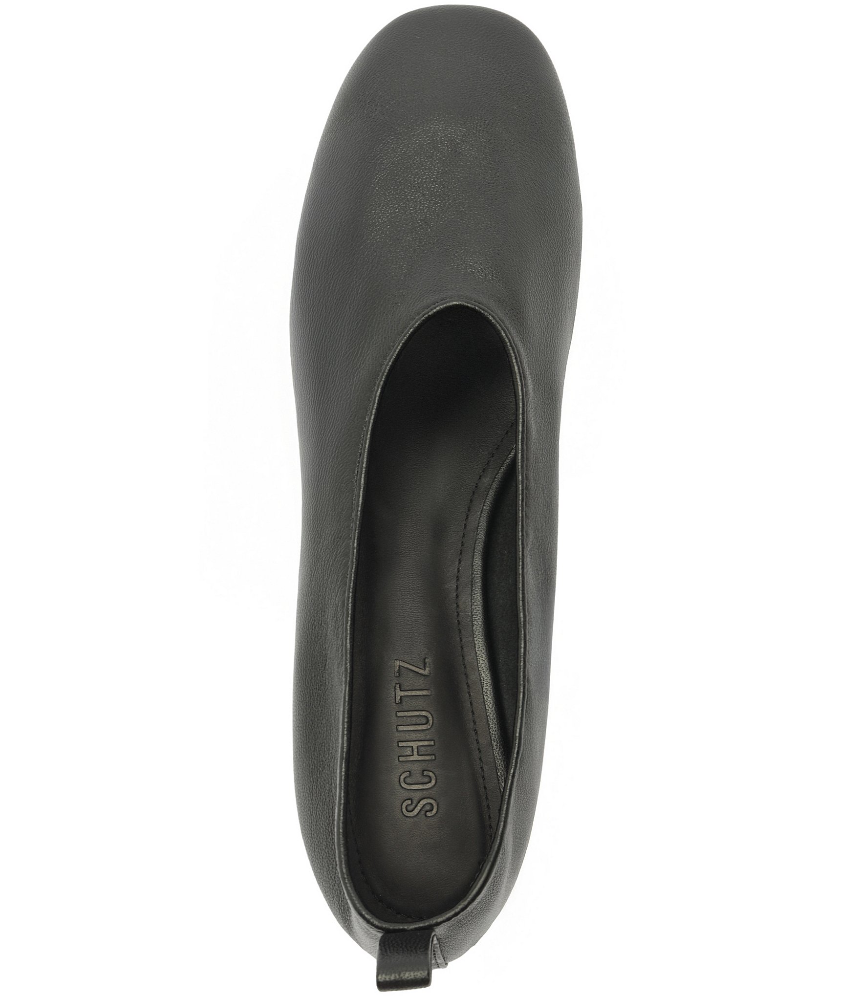 Schutz Hadley High Vamp Leather Ballet Flats
