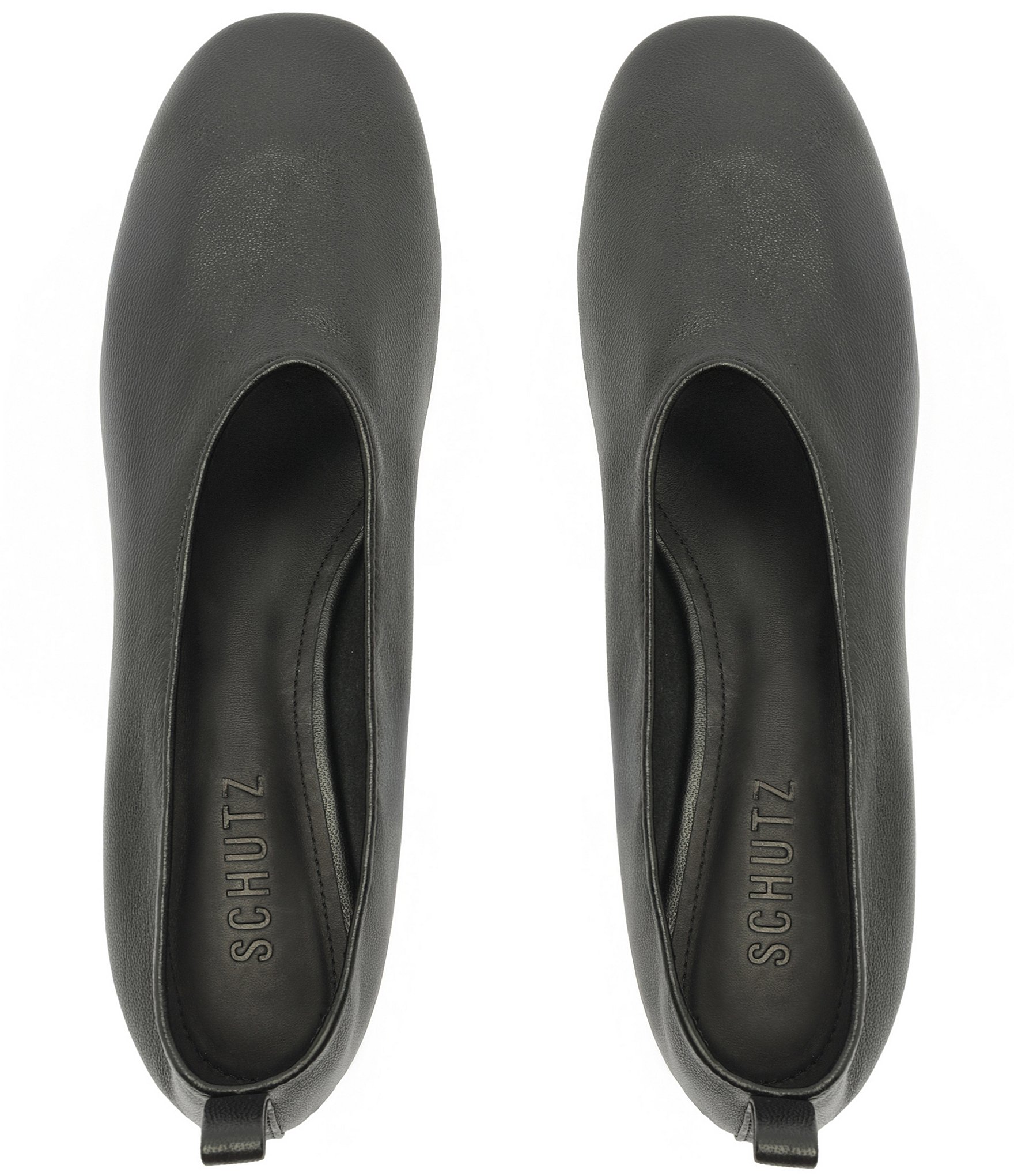 Schutz Hadley High Vamp Leather Ballet Flats