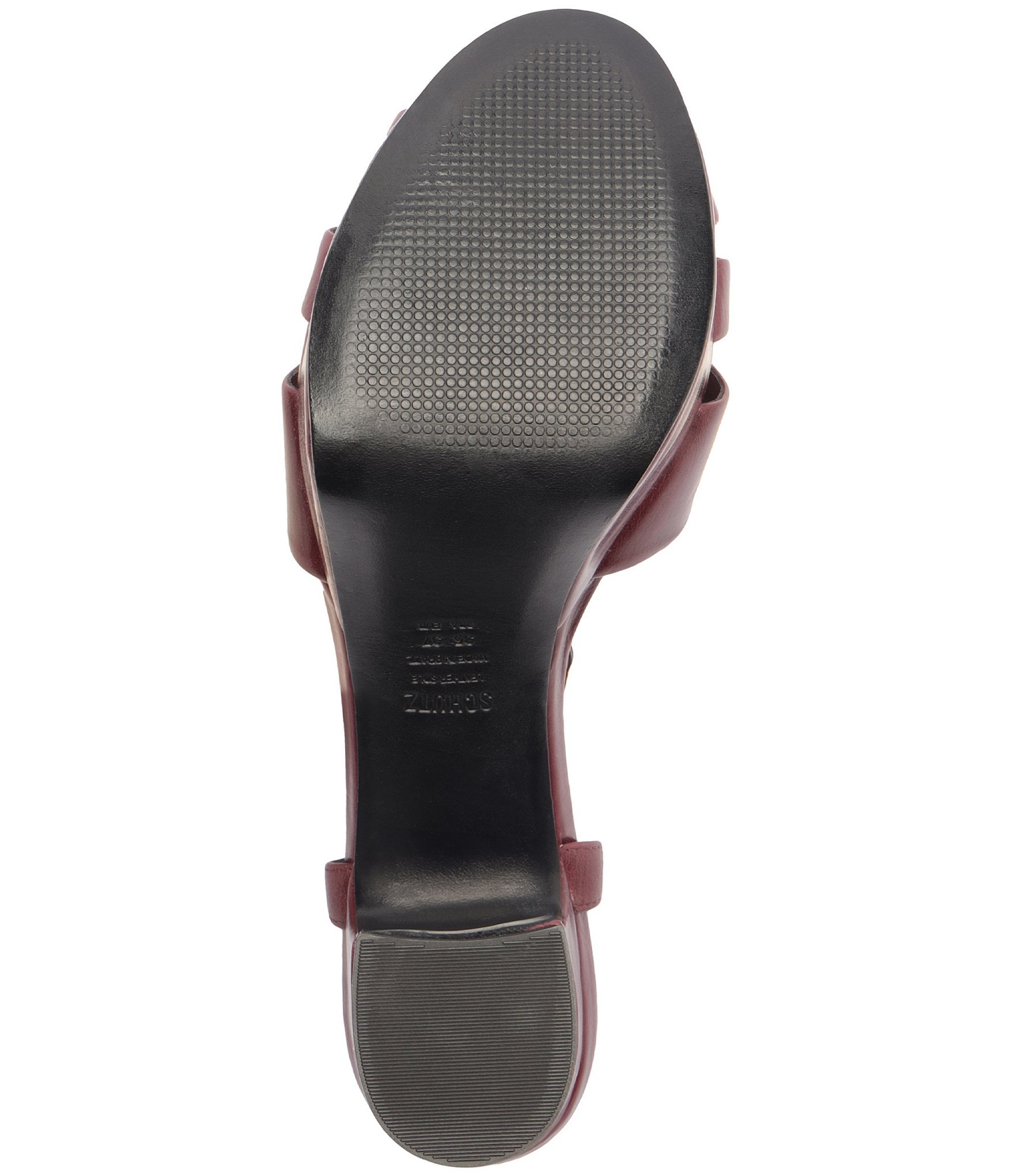 Schutz Keefa Leather Platform Block Heel Sandals