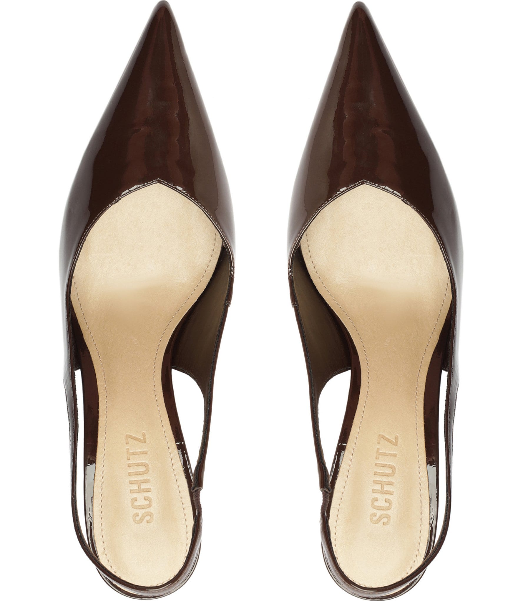 Schutz Lexi Patent Leather Slingback Pumps