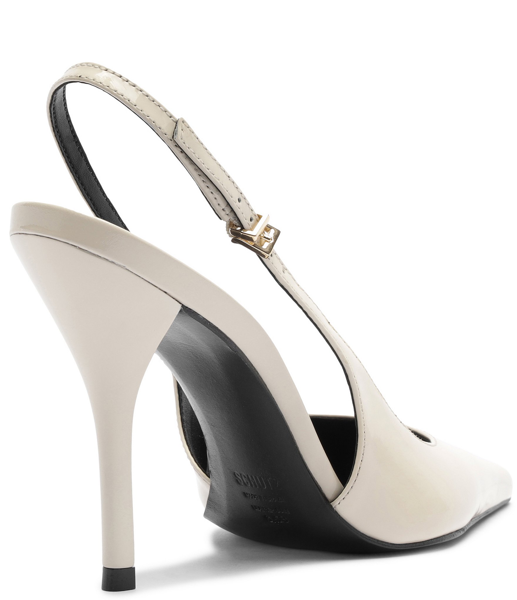 Schutz Liora Patent Leather Pointed Toe Slingback Pumps
