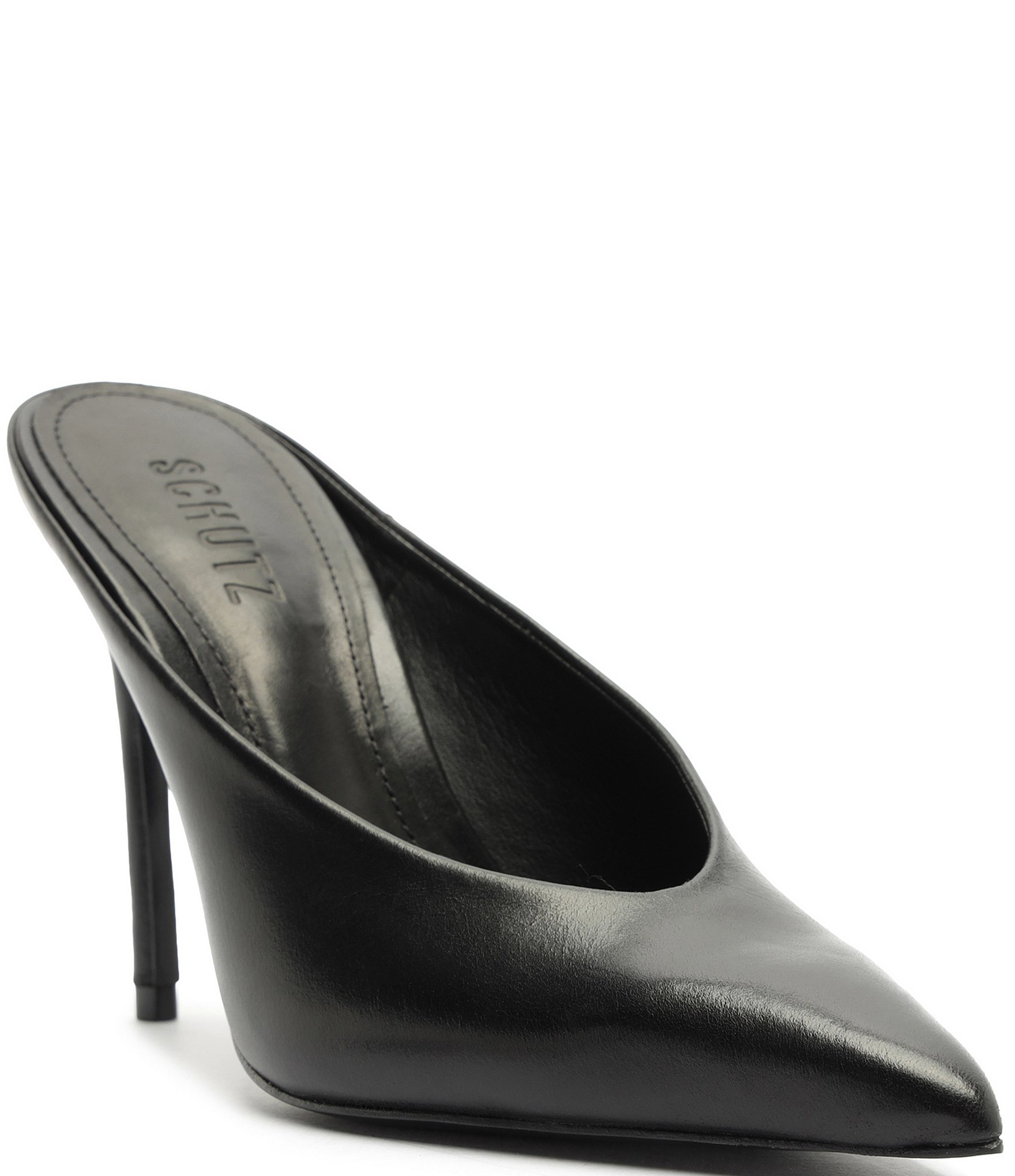 black dress mules shoes Hinvhai Mules for Women Flats Shoes: Comfortable Slip On Casual Work Slides Round Toe Backless Loafers Black 8.5(41)