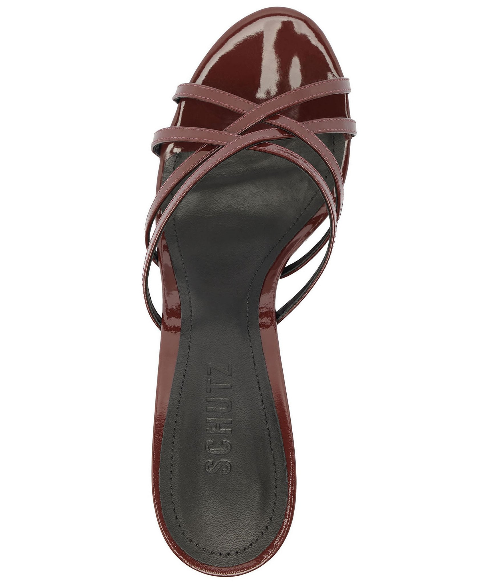 Schutz Marion Patent Leather Dress Sandals