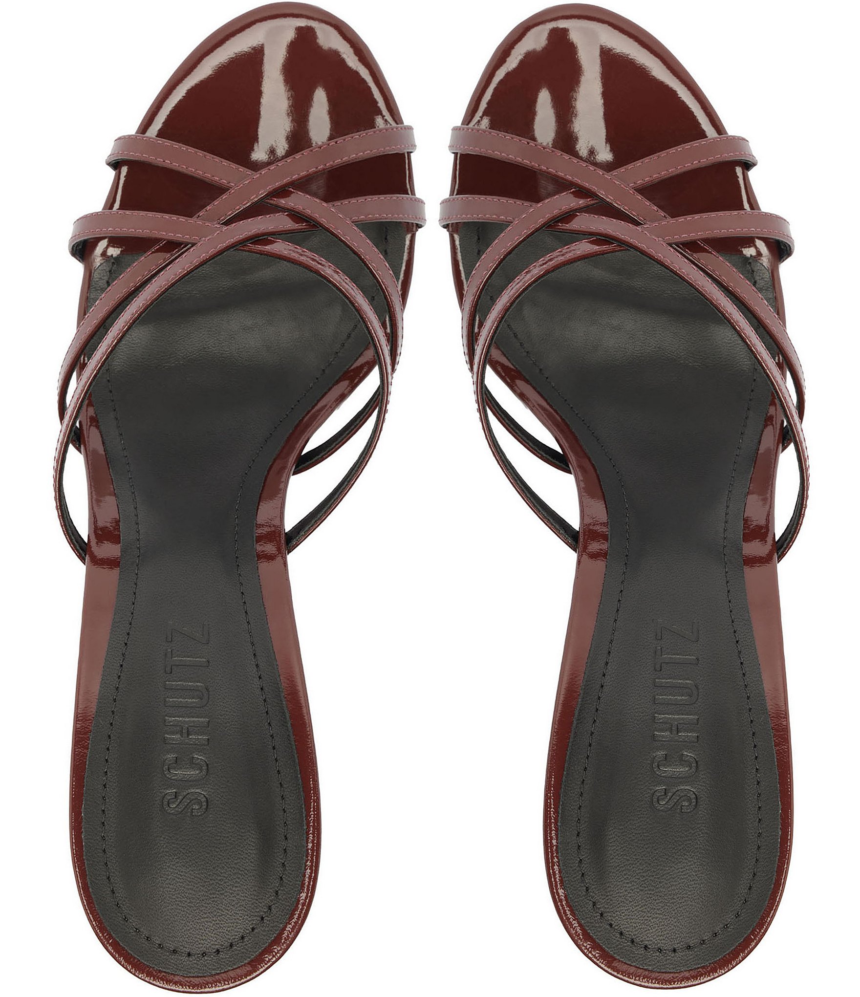 Schutz Marion Patent Leather Dress Sandals