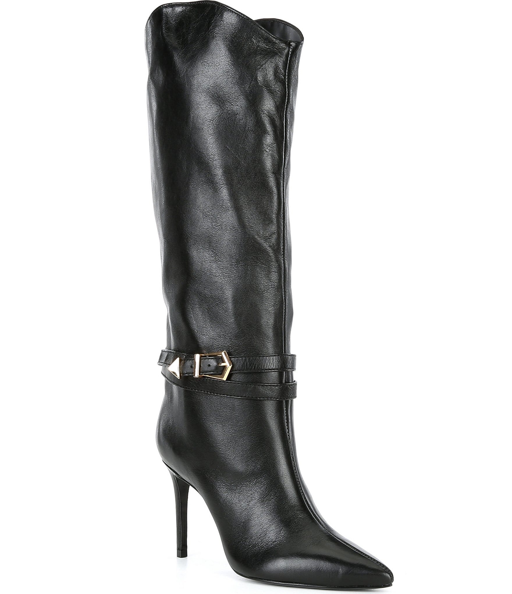 Schutz Maryana Belt Leather Tall Boots | Dillard's