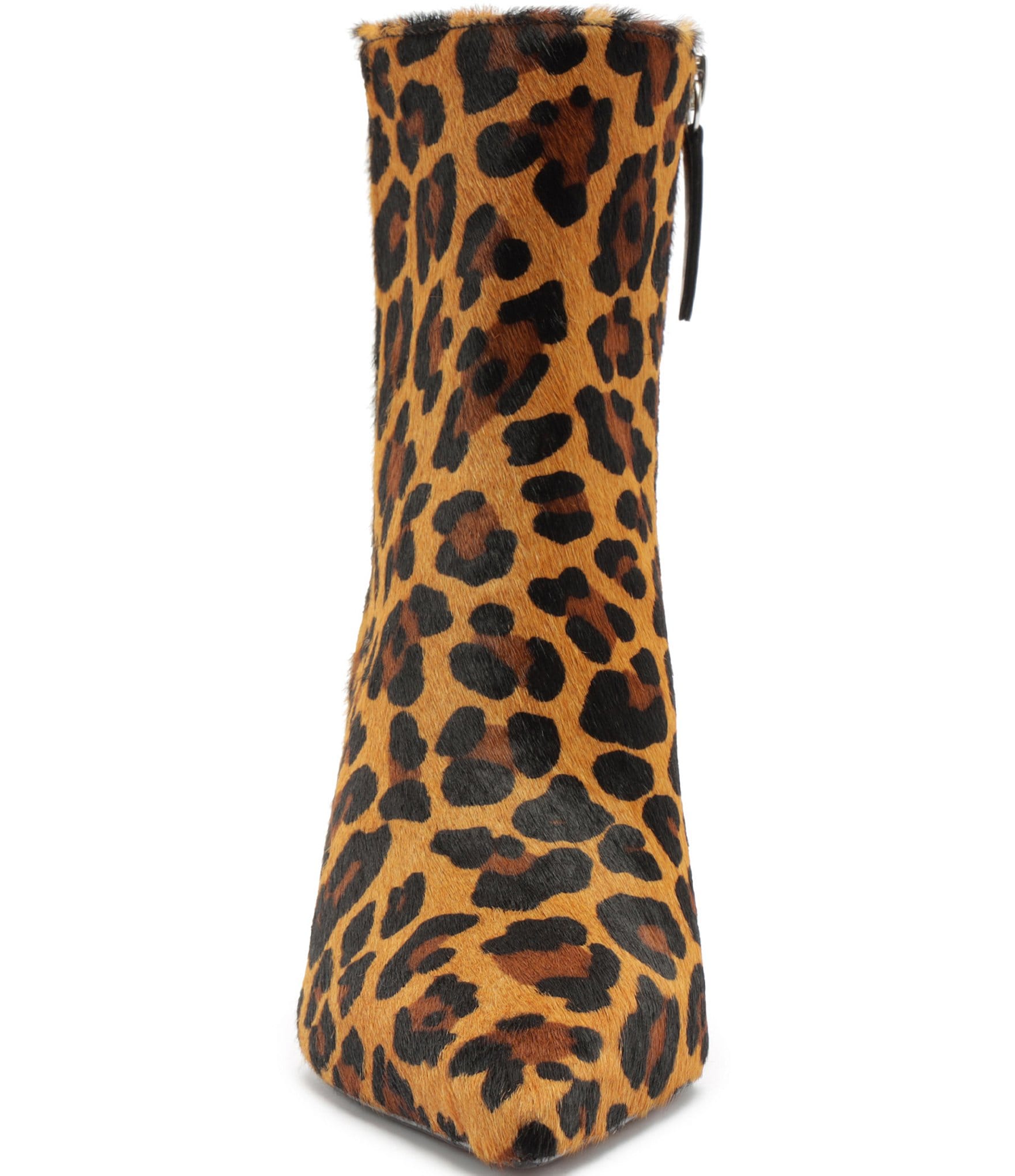 Schutz Mikki Leopard Print Hair Calf Booties