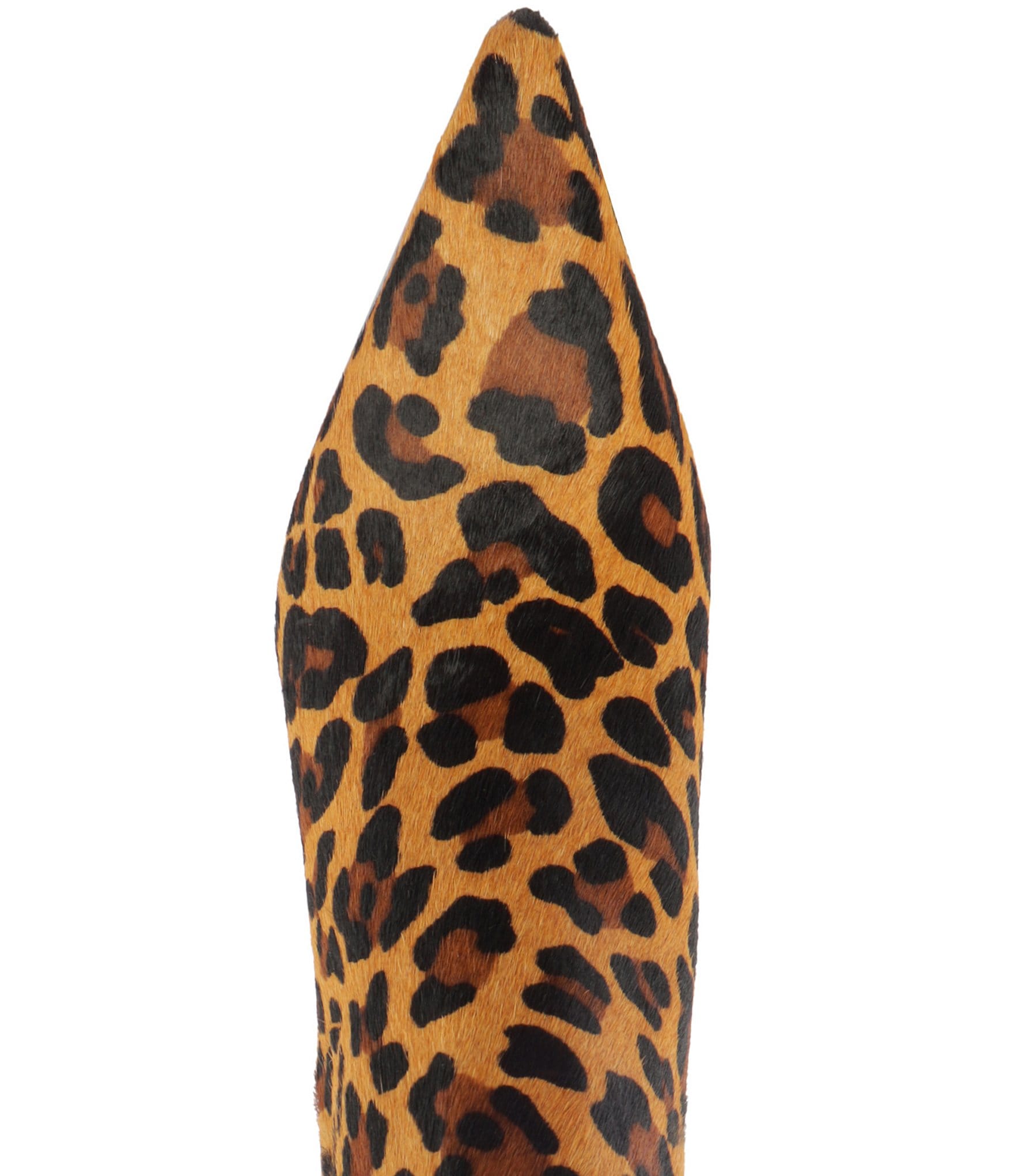 Schutz Mikki Leopard Print Hair Calf Booties