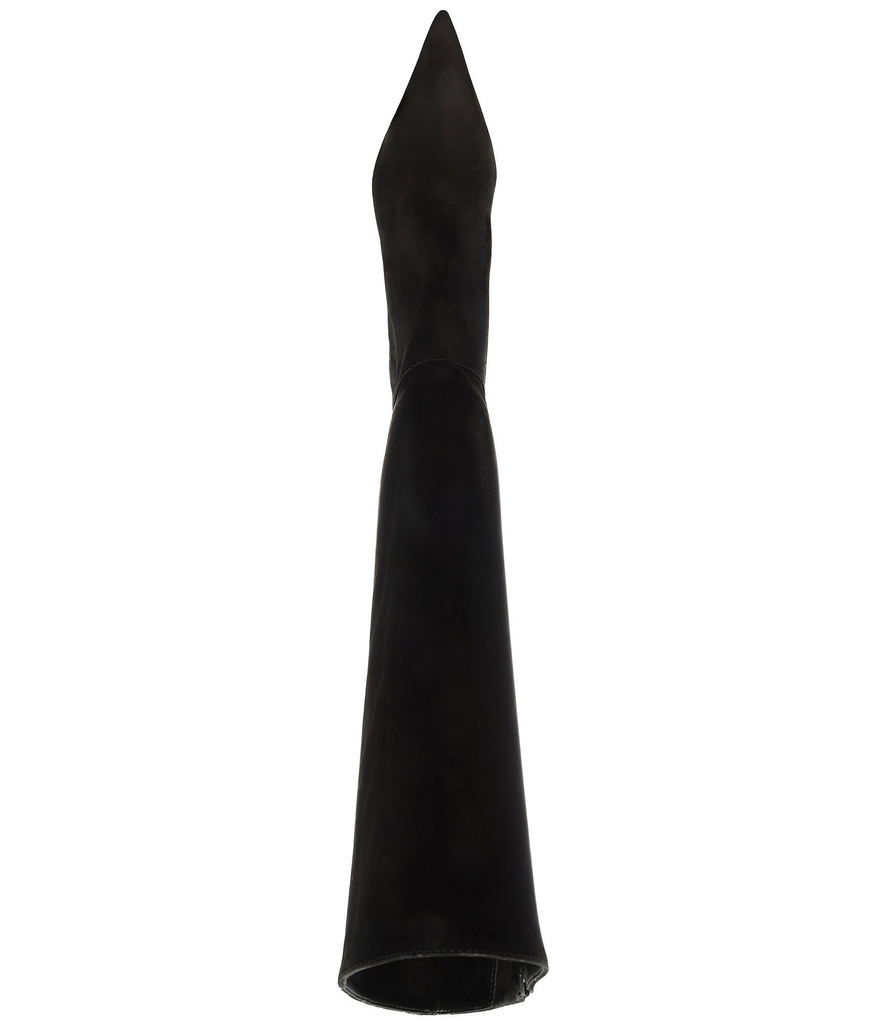 Schutz Mikki Up Nubuck Suede Pointed Toe Stiletto Tall Boots
