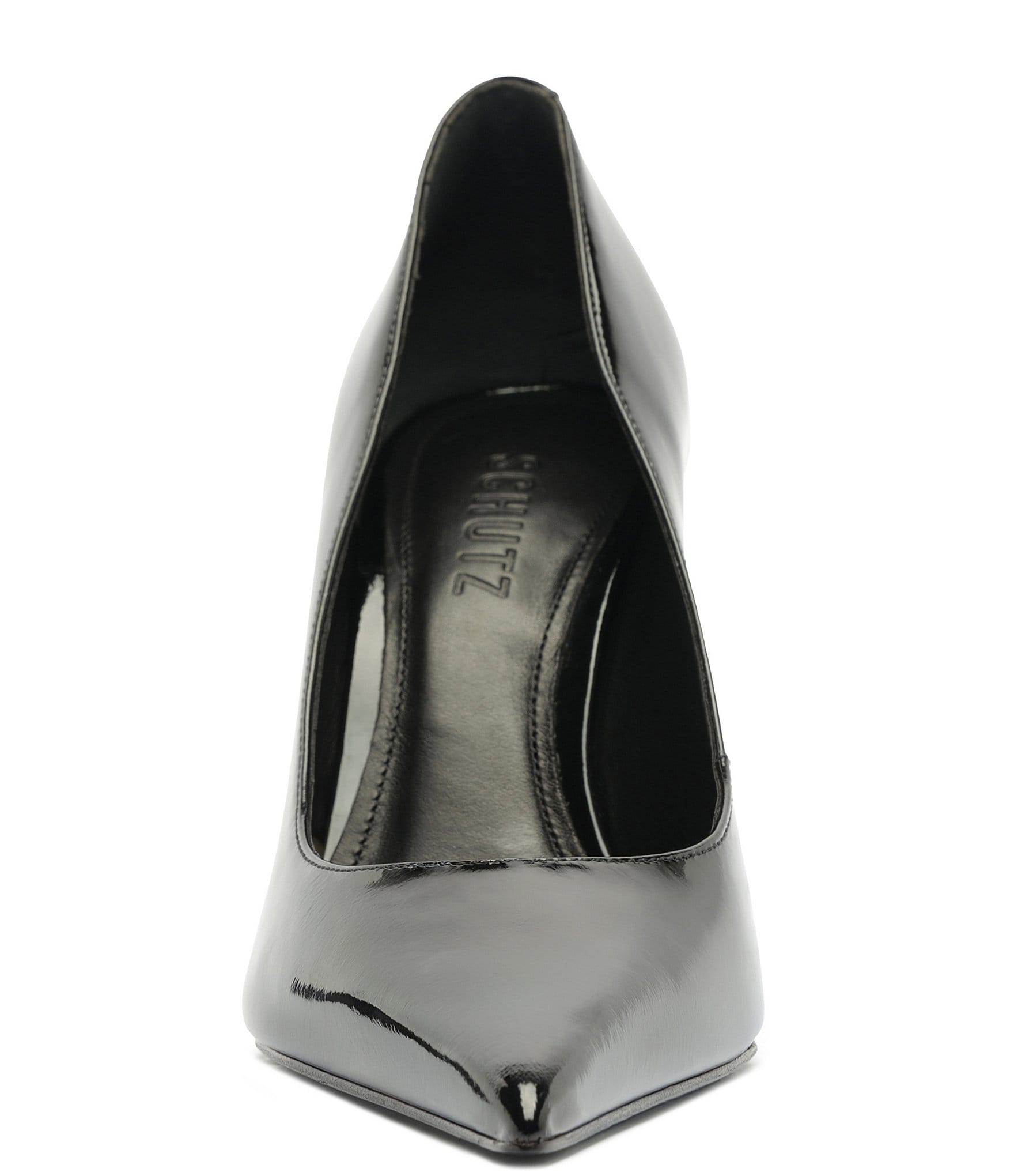 Schutz Miranda Patent Leather Pointed Toe Stiletto Pumps