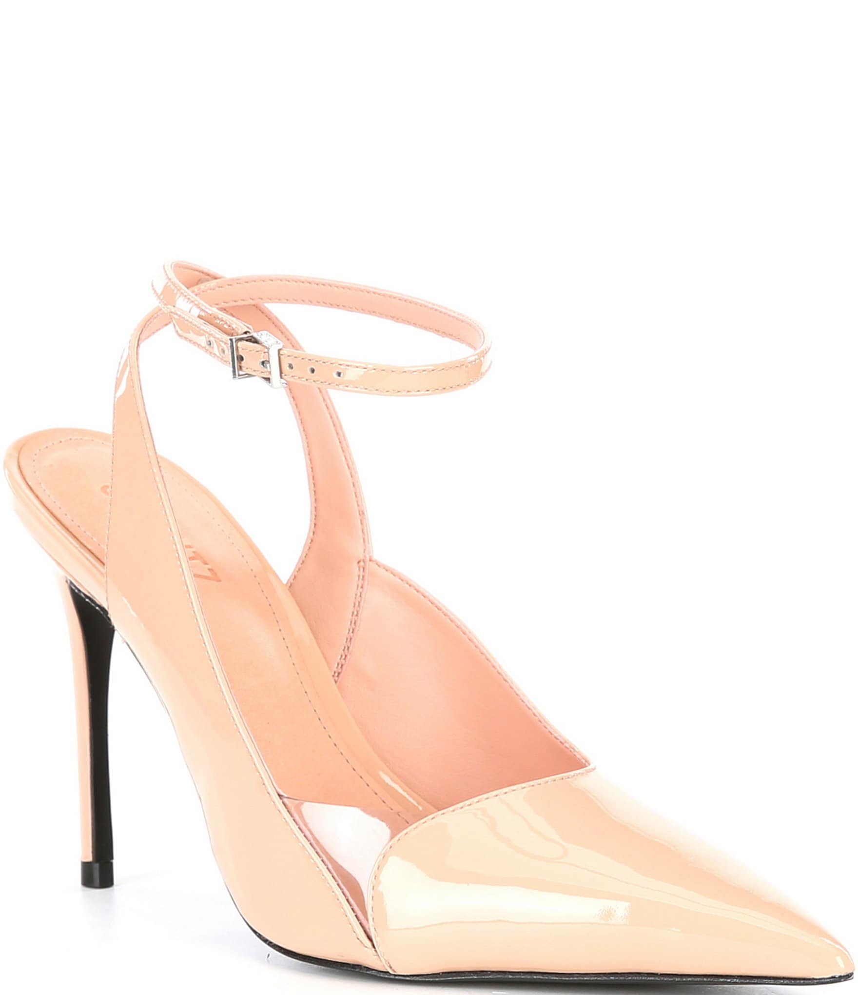 Schutz Anne sold Pink Ankle Strap Embellished Upper Strappy High Heel Pump 6.5