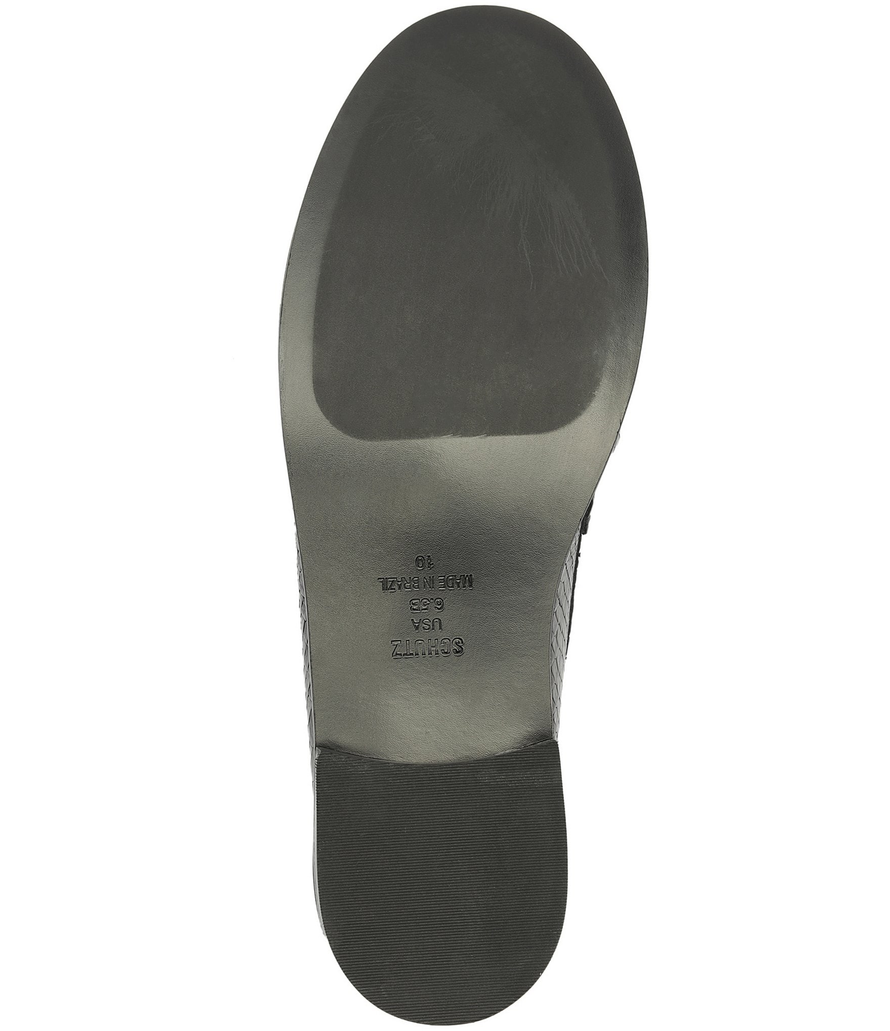 Schutz Tyche Snake Embossed Leather Penny Loafers