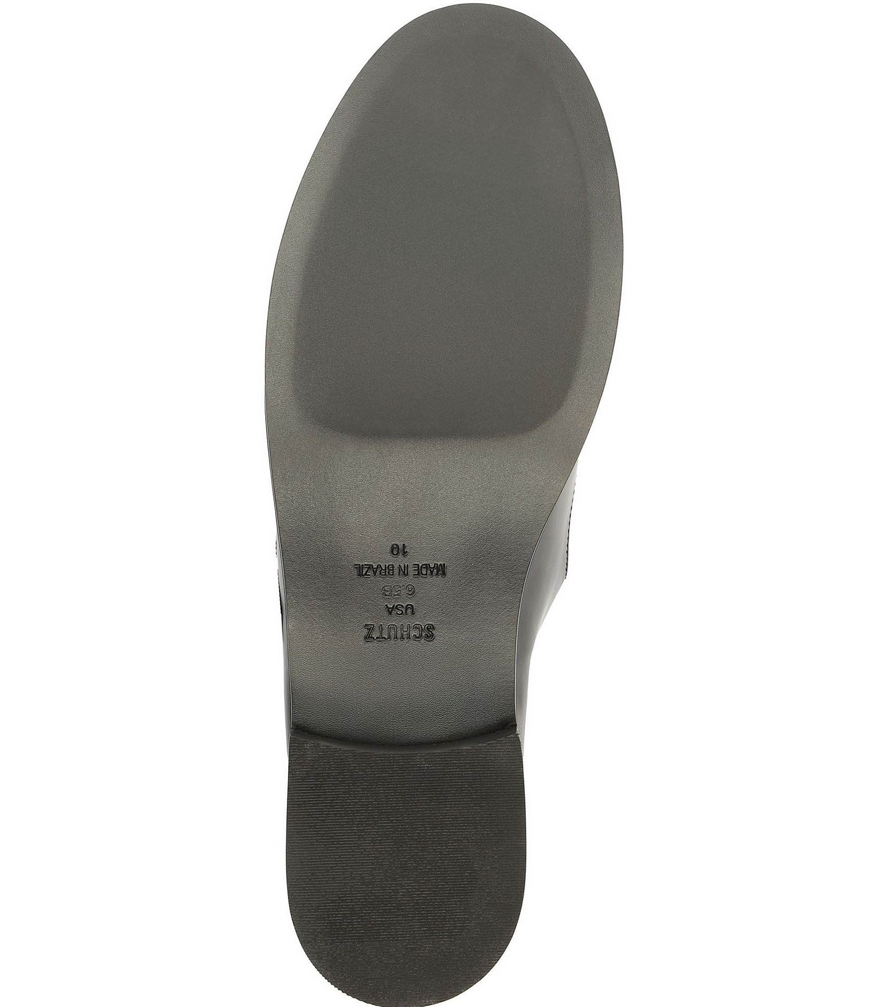 Schutz Tyla Leather Buckle Strap Mary Jane Loafers