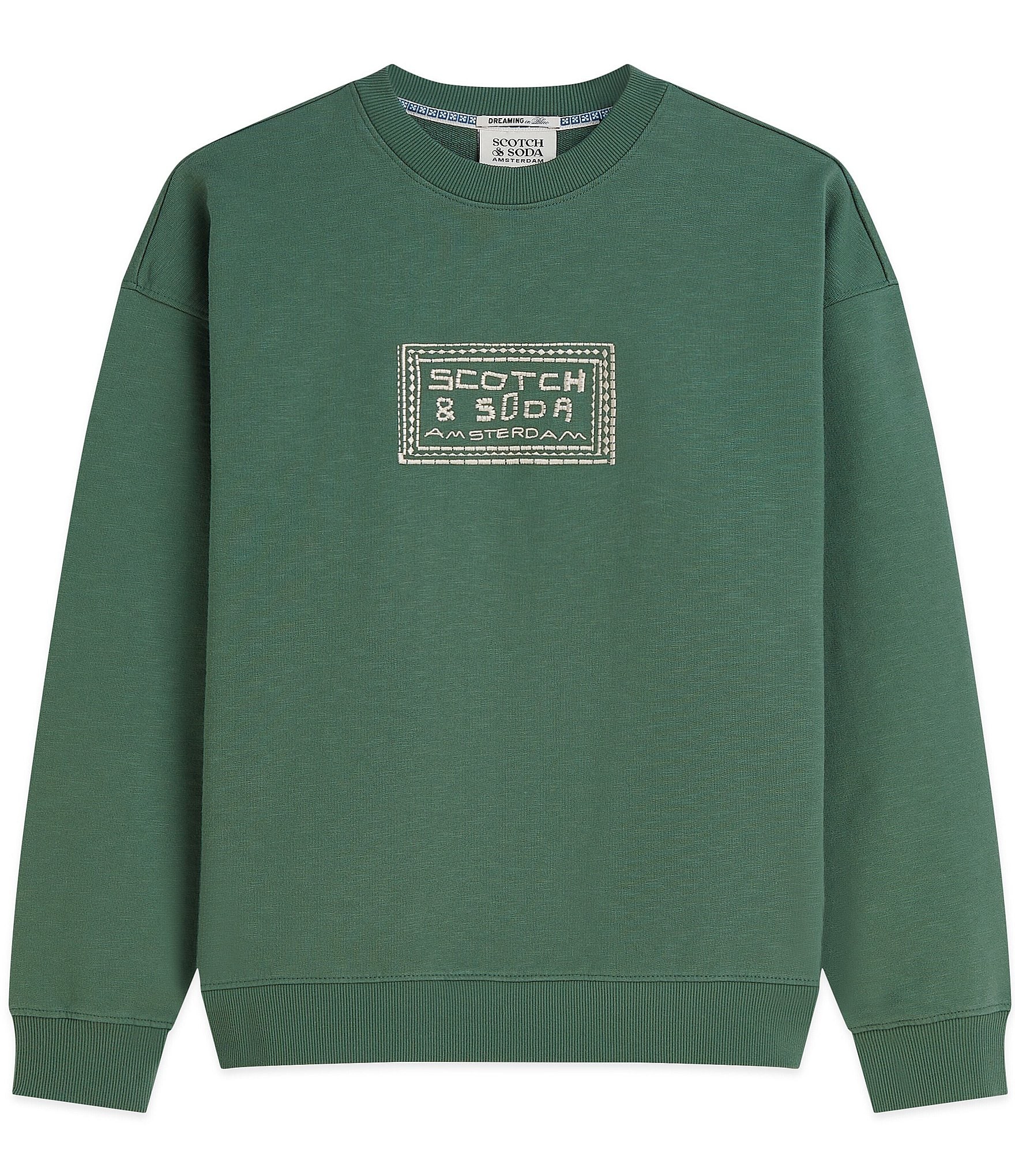 Scotch & Soda Relaxed Fit Embroidered Artwork Sweatshirt