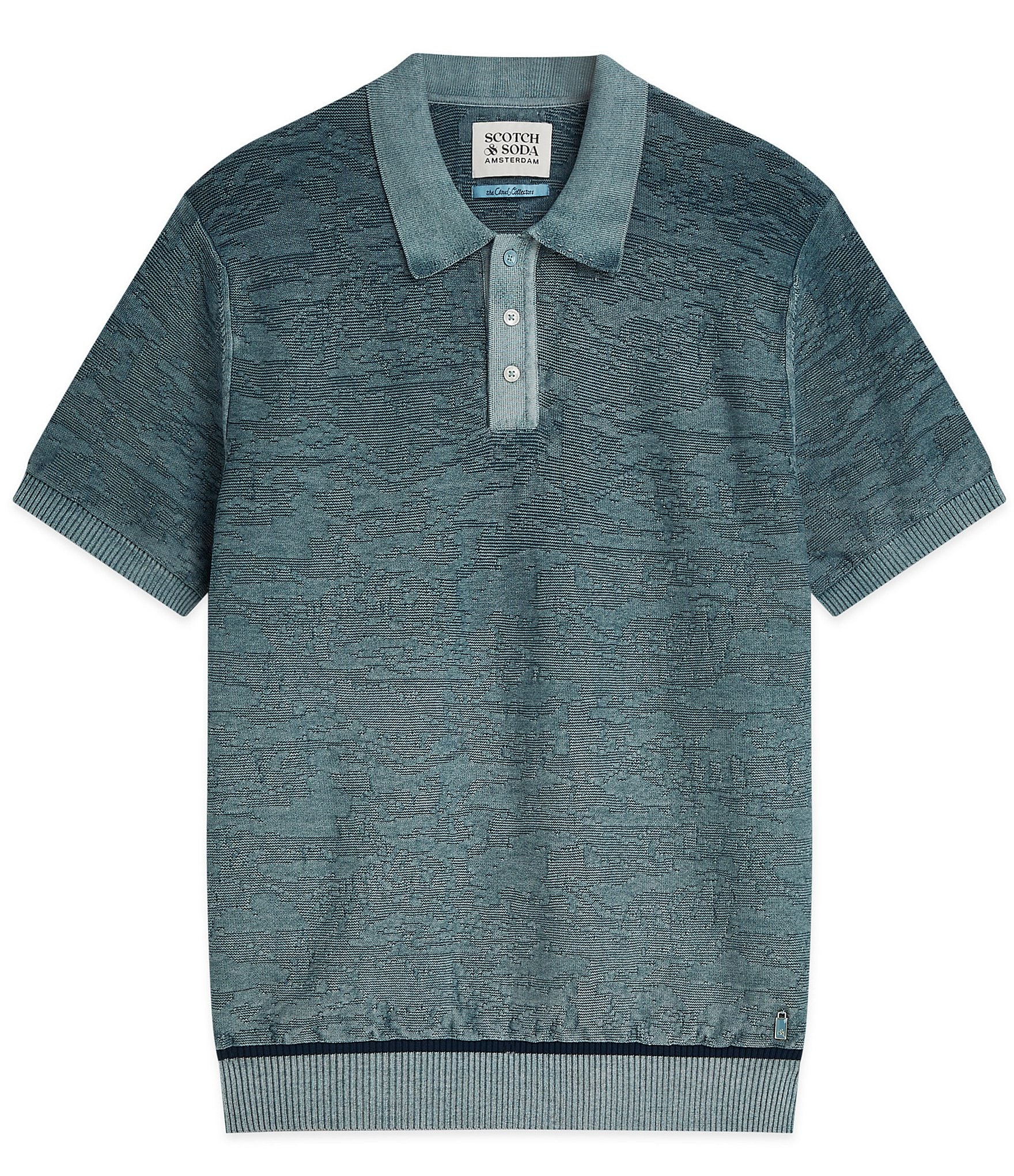 Scotch & Soda Structured Short Sleeve Polo Shirt
