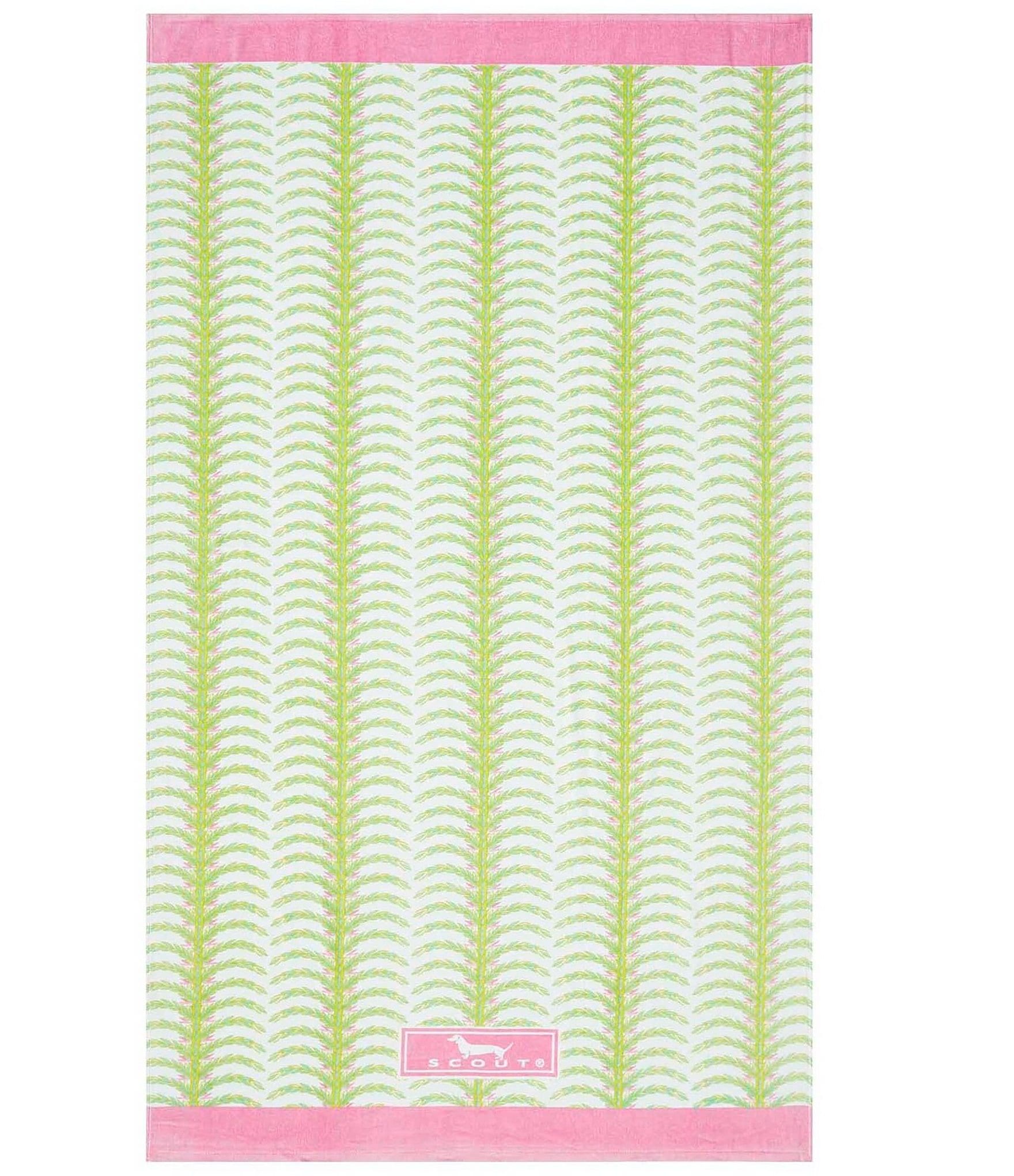 SCOUT Summer Shop Collection Shake Your Palm Printed Velour Beach Towel